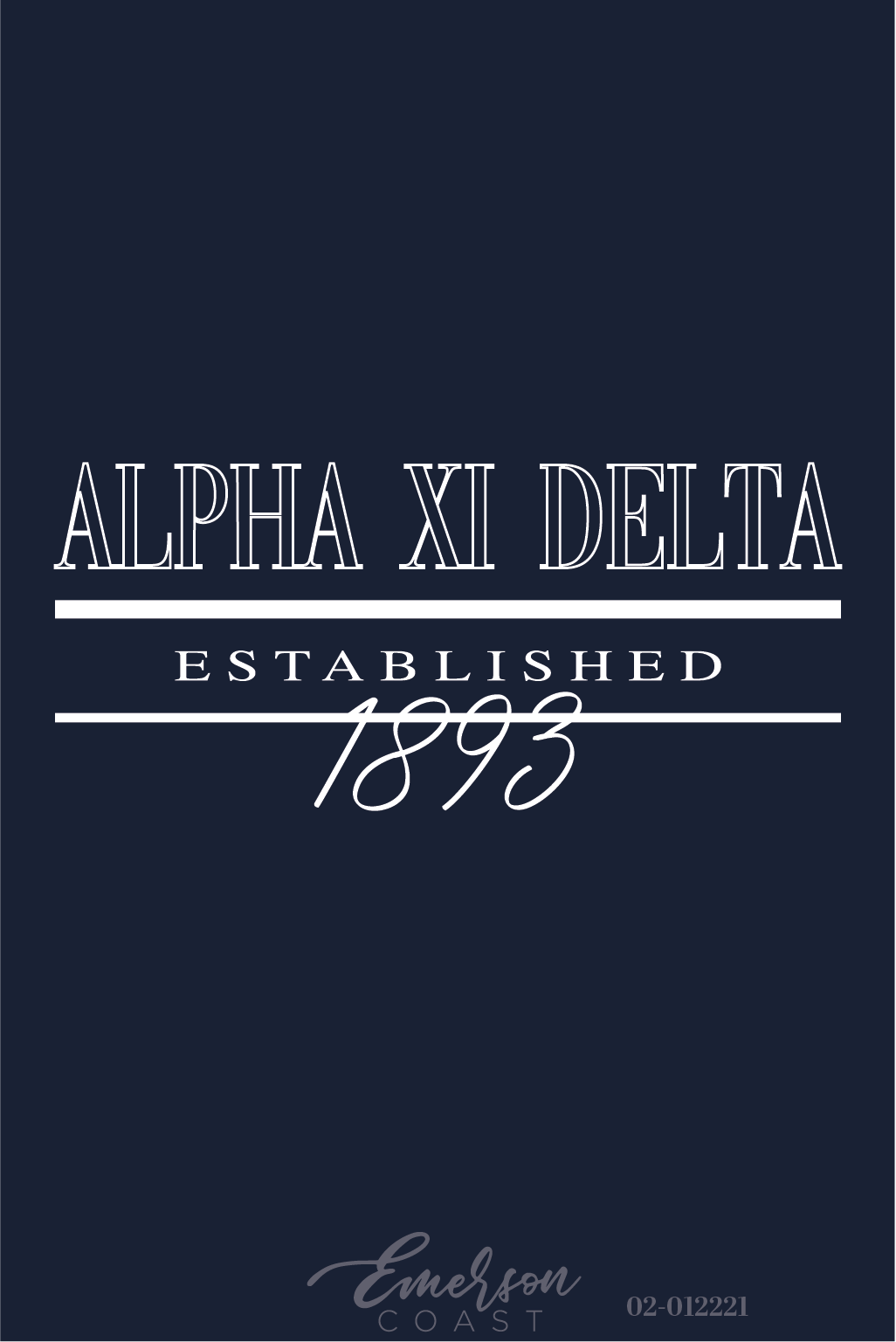 Alpha Xi Delta Navy Recruitment Tee