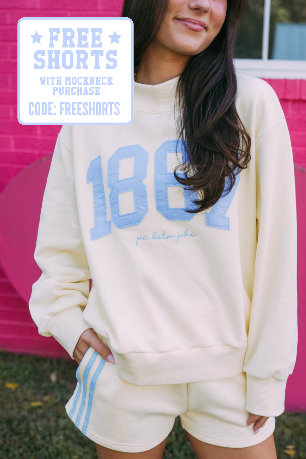 Pi Beta Phi Vintage Varsity Mockneck