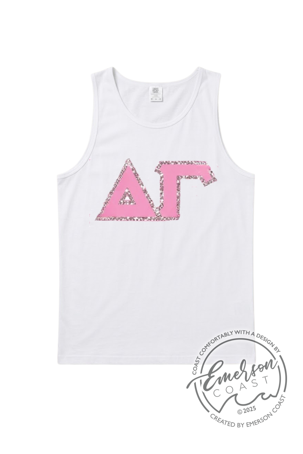 Delta Gamma Pink Sparkle tank