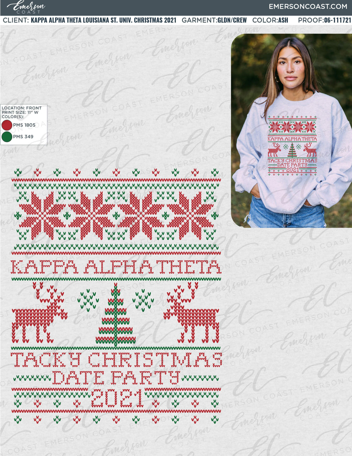 06-111721 Kappa Alpha Theta Louisiana State University Christmas 2021