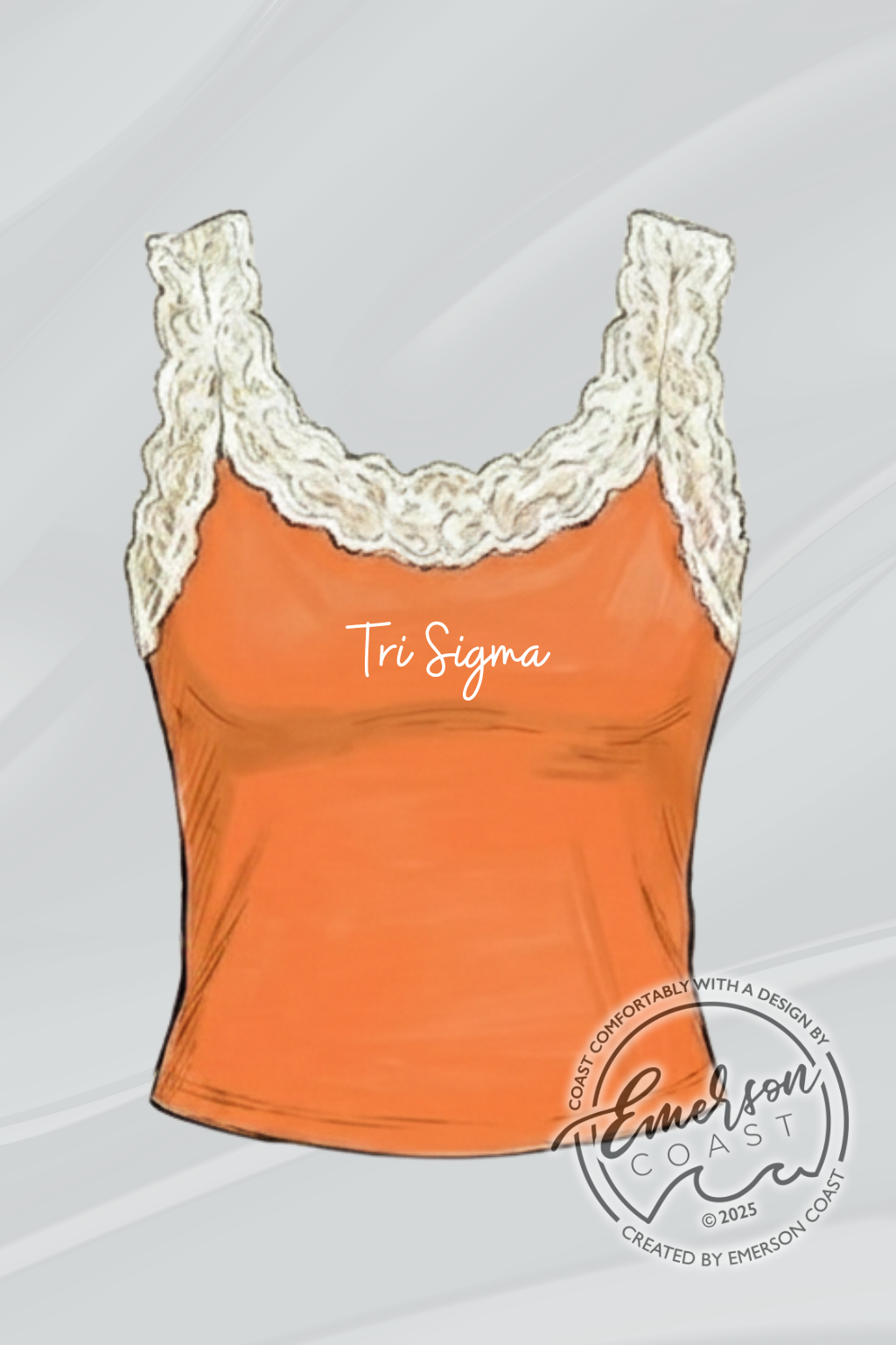 Sorority Lace Trim Tank