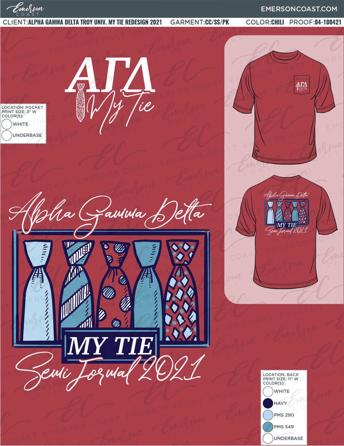 04-100421 Alpha Gamma Delta Troy University My Tie 2021