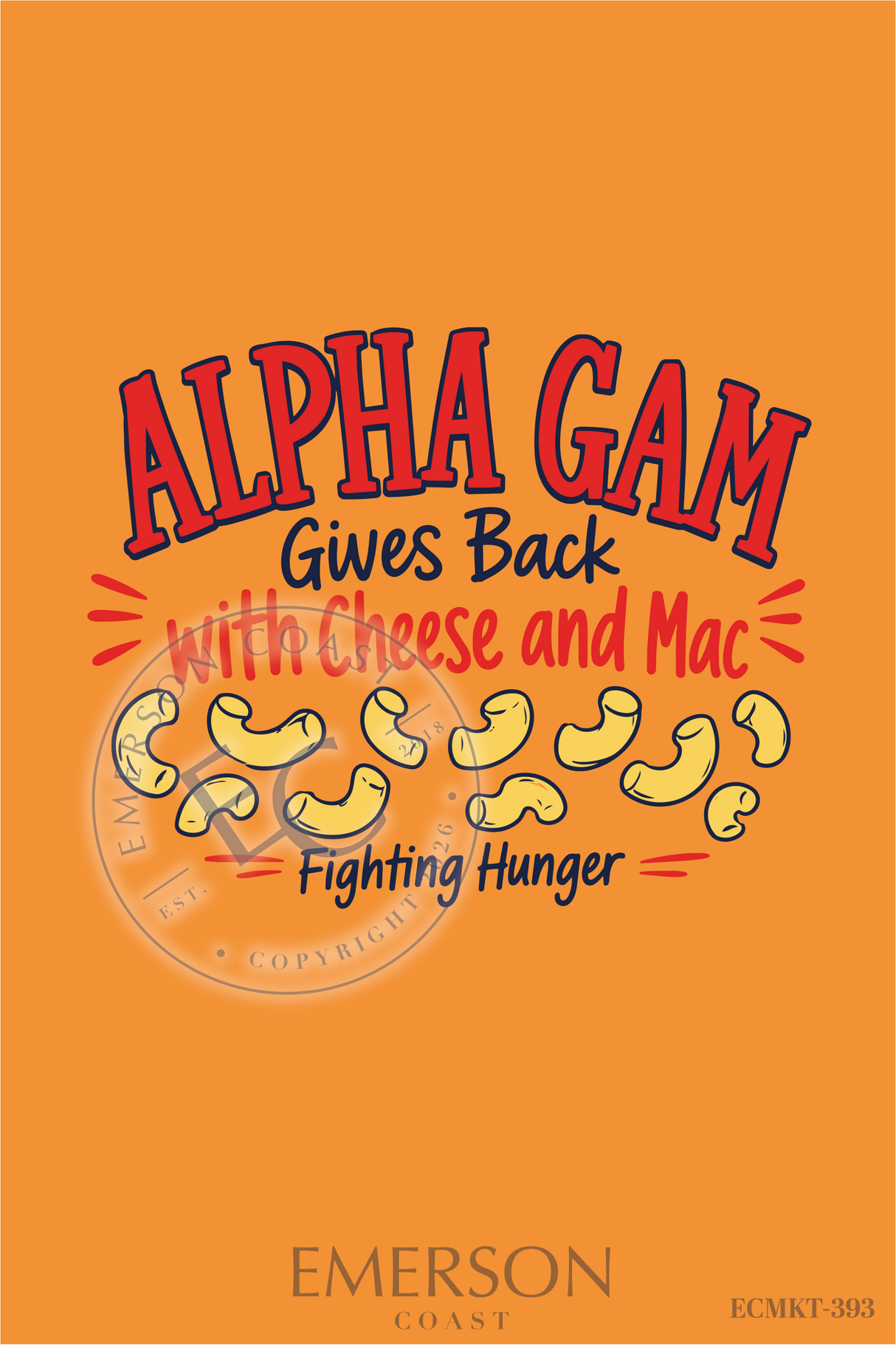 Alpha Gam Gives Back With Cheese And Mac T-Shirt