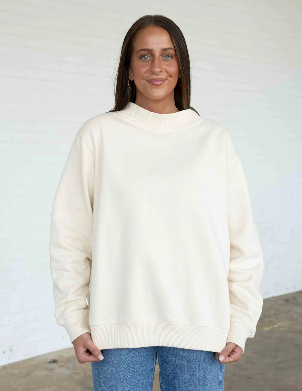 LAT Unisex Mockneck Fleece Sweatshirt