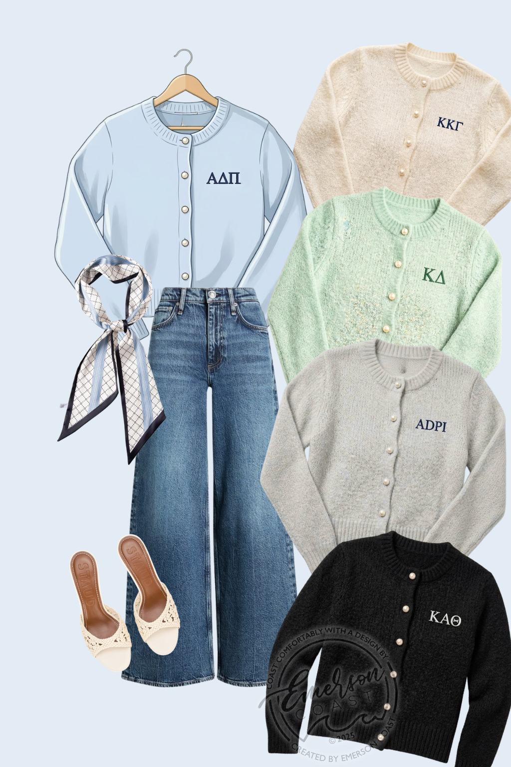 Emerson Coast Exclusive Pearl Button Cardigan