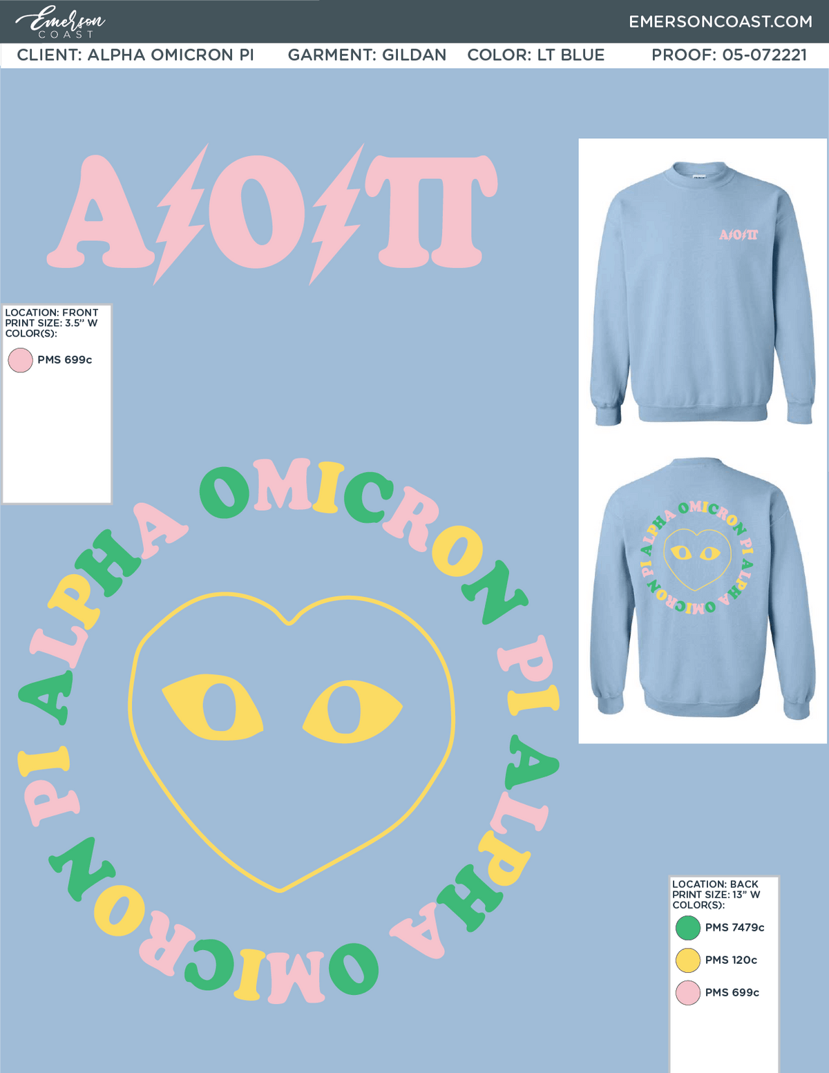 05-072221 Alpha Omicron Pi Oregon State University Ruby Week Crewneck 2021-01