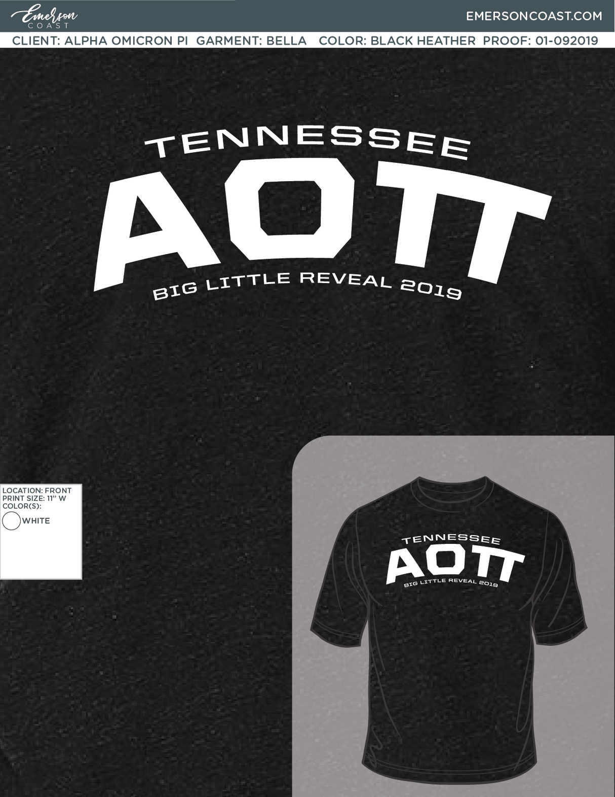01-092019 Alpha Omicron Pi University of Tennessee Knoxville Big Little 2019-01