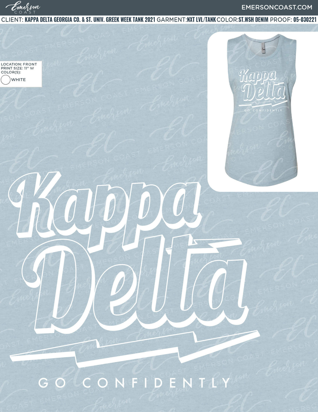 05-030221 Kappa Delta Georgia College and State University Greek Week Tank 2021
