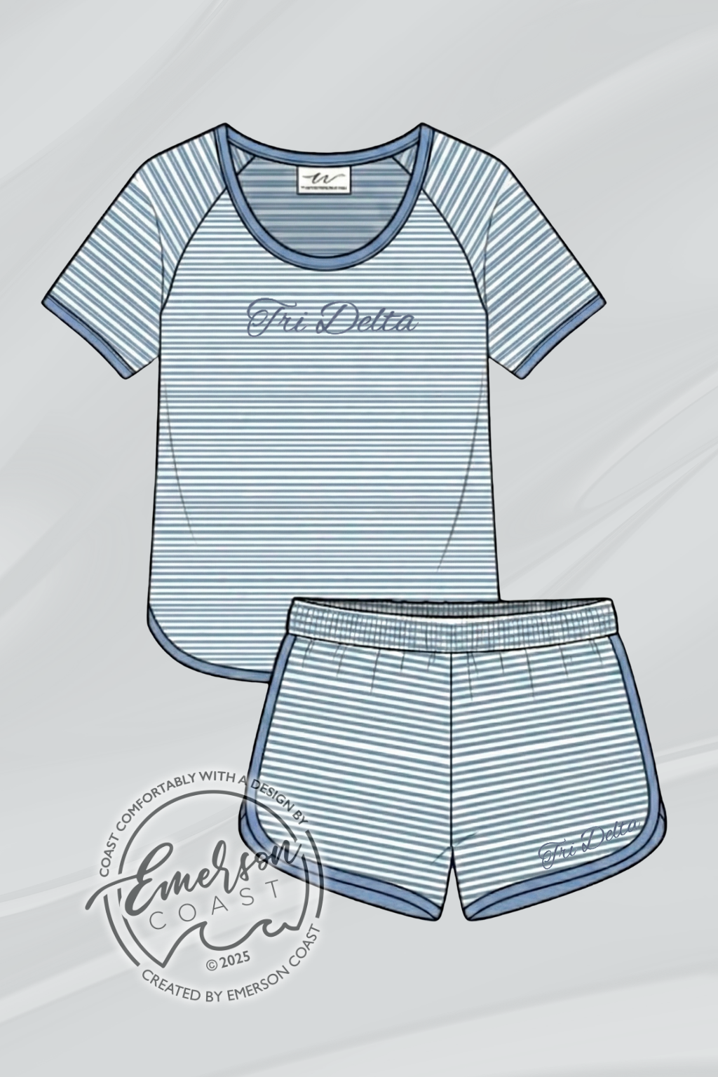 Tri Delta Pajama Seaside Set