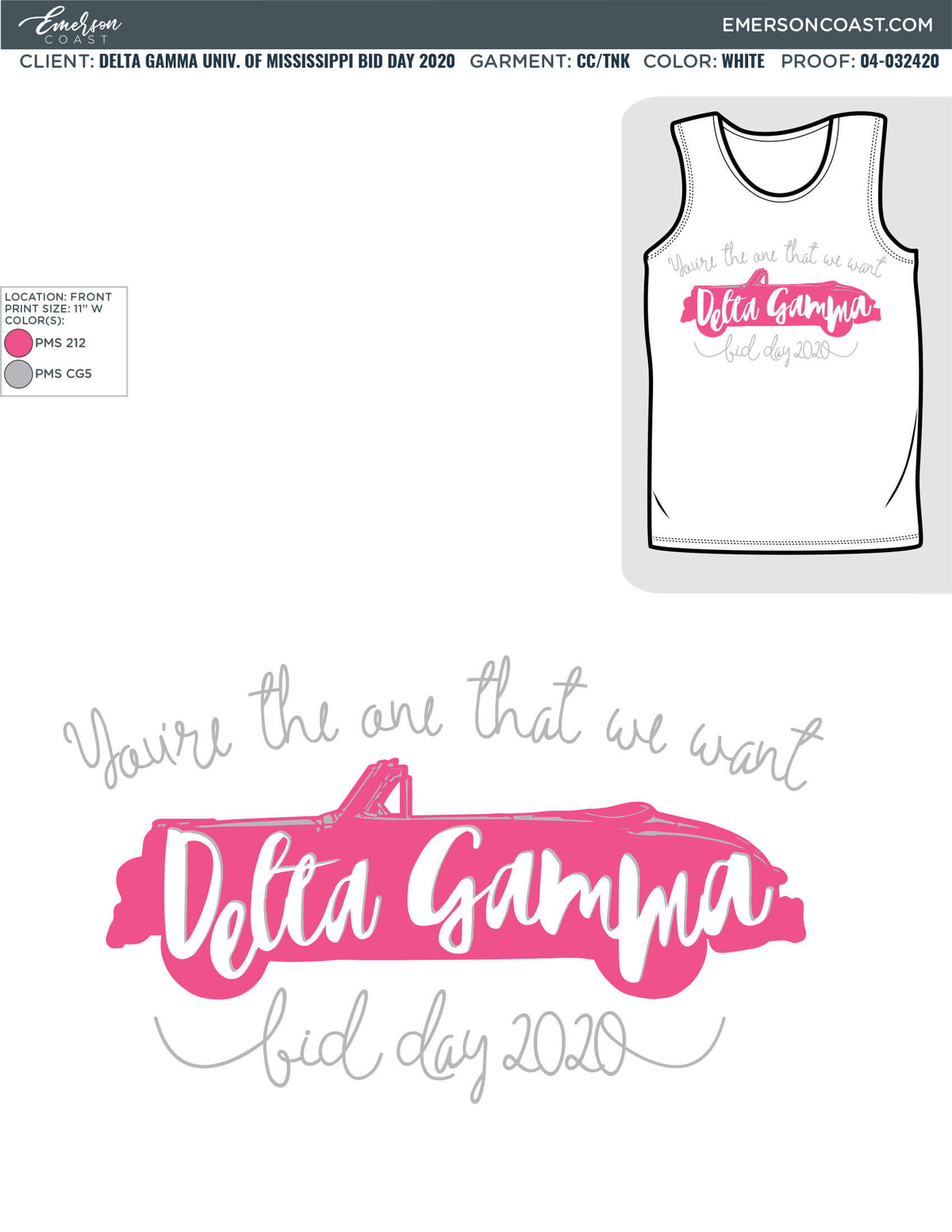 04-032420 Delta Gamma University of Mississippi Bid Day 2020