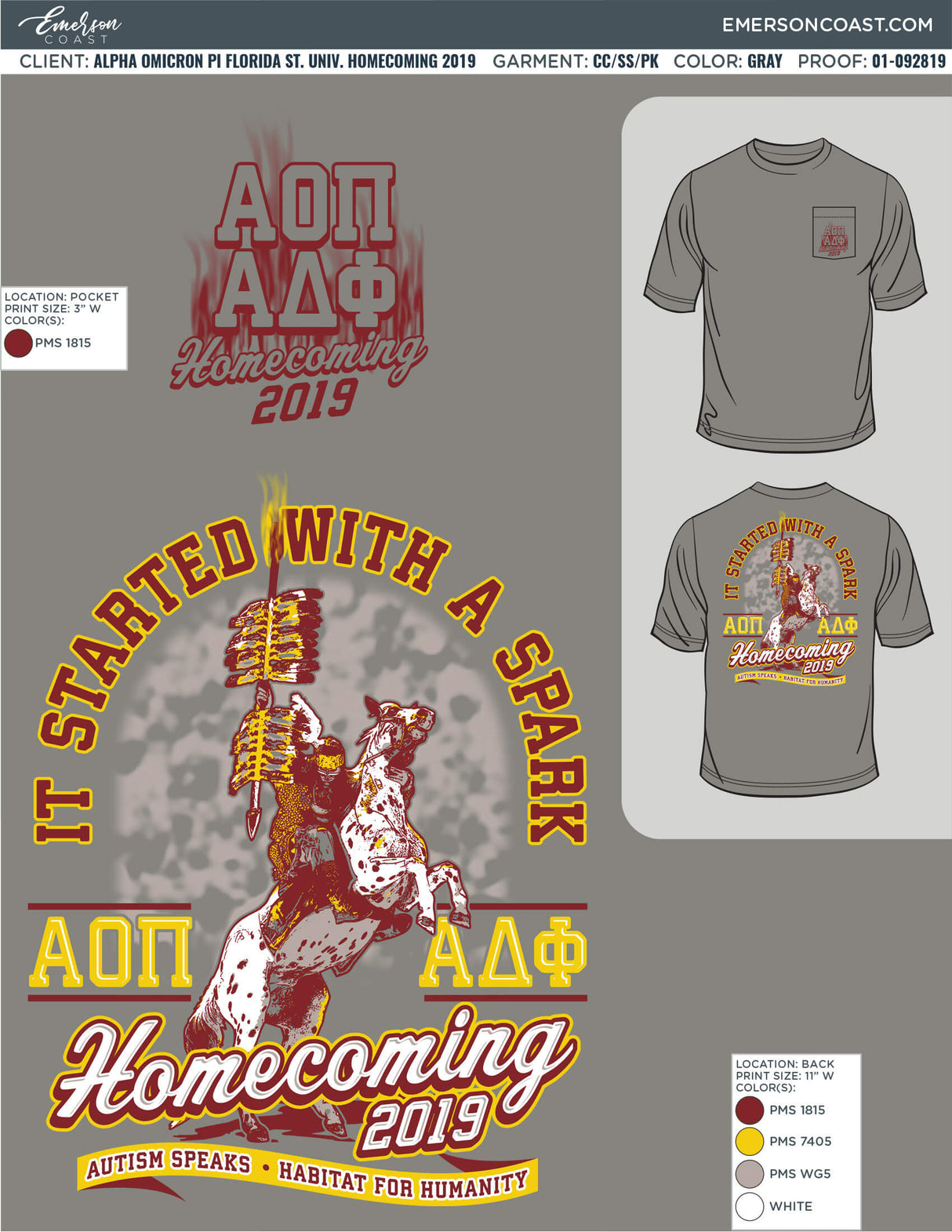 01-092819 Alpha Omicron Pi Florida State University Homecoming 2019
