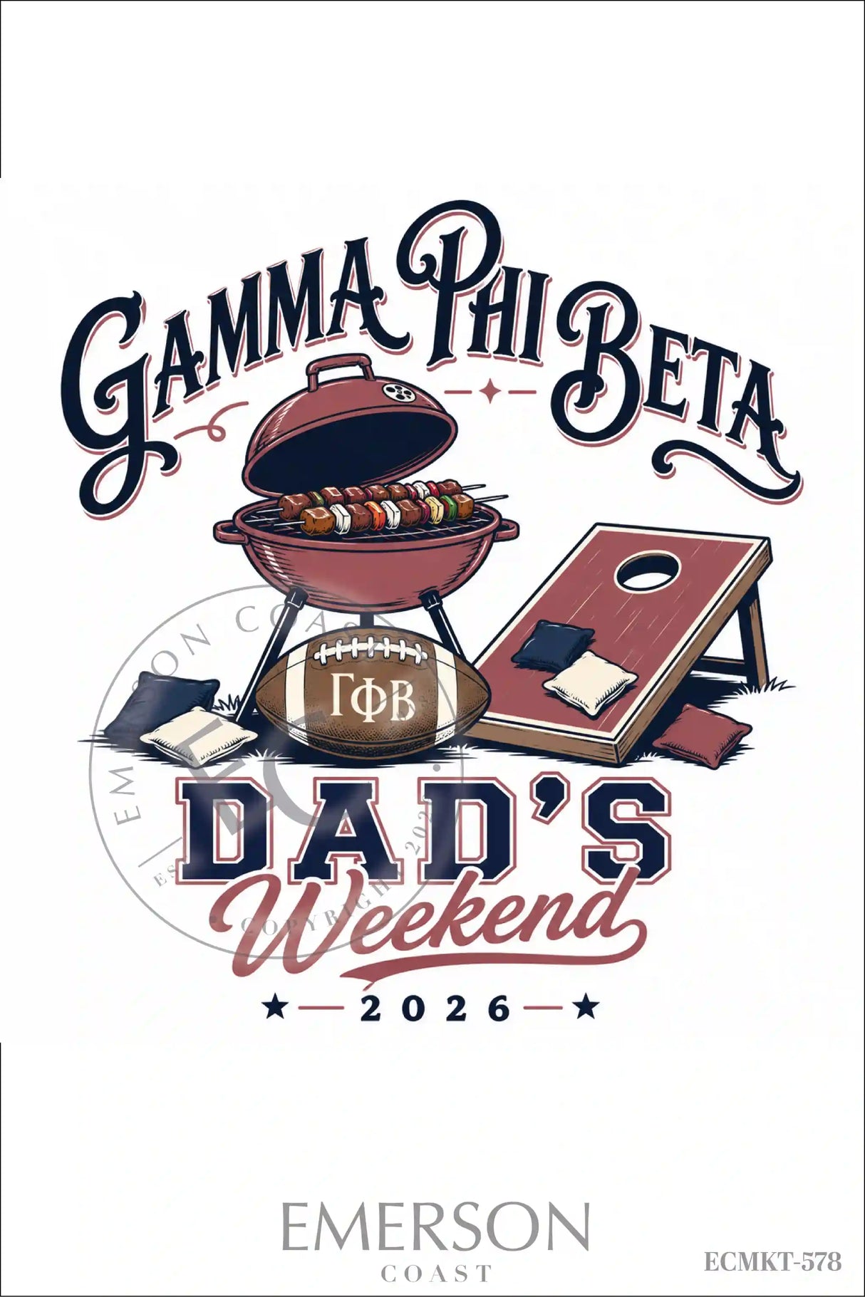 Gamma Phi Beta Dads Weekend T-Shirt