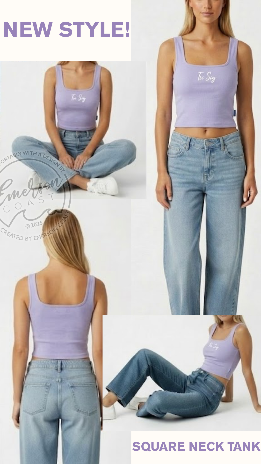 Emerson Coast Exclusive Square Neck Tank