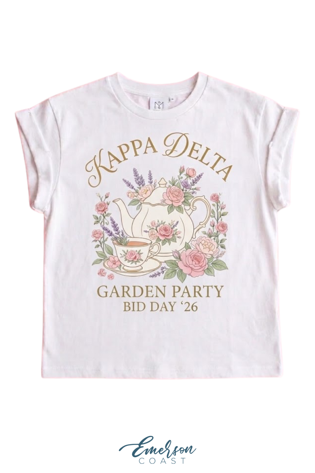Kappa Delta Garden Party Rolled Cuff
