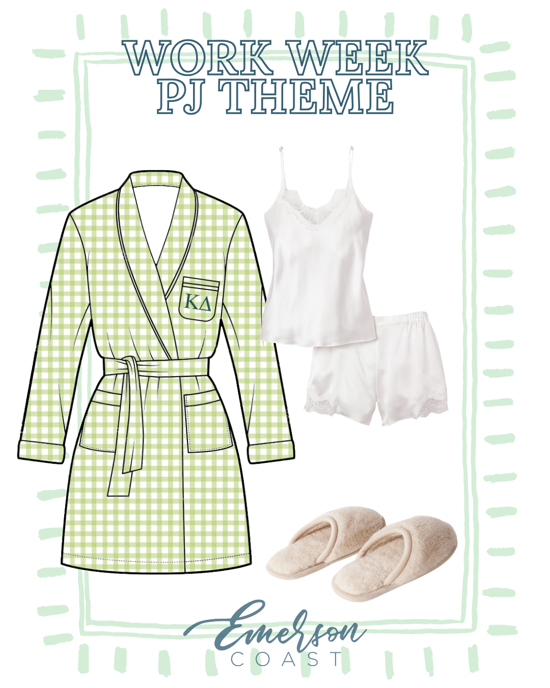 Emerson Coast Exclusive Gingham Robe