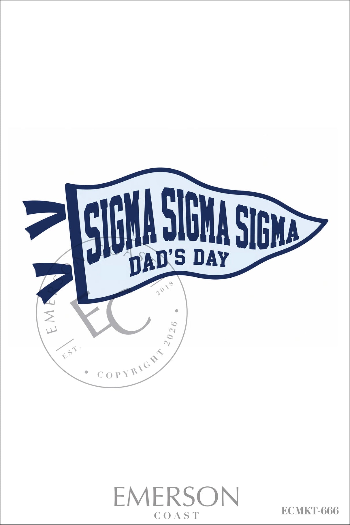 Sigma Sigma Sigma Dads Day T-Shirt