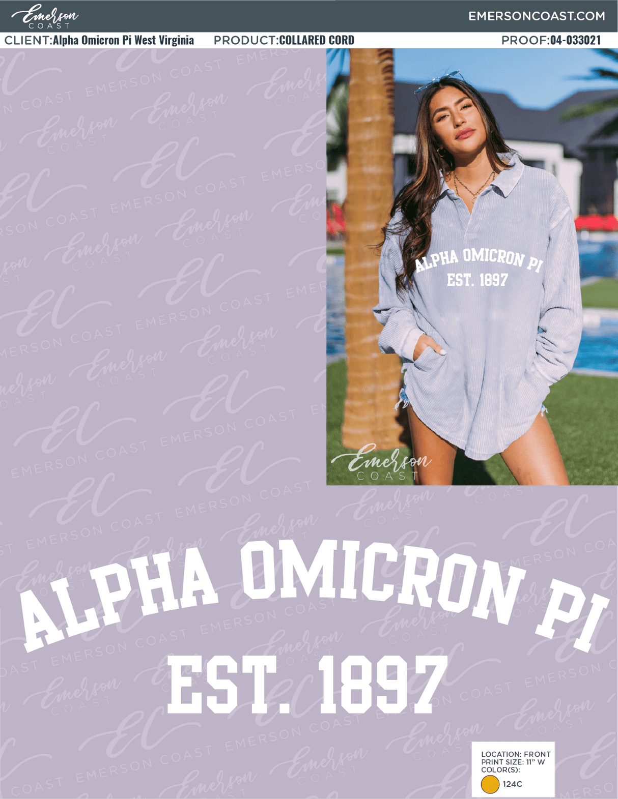 04-033021 Alpha Omicron Pi West Virginia University Collared Cord 2021-02