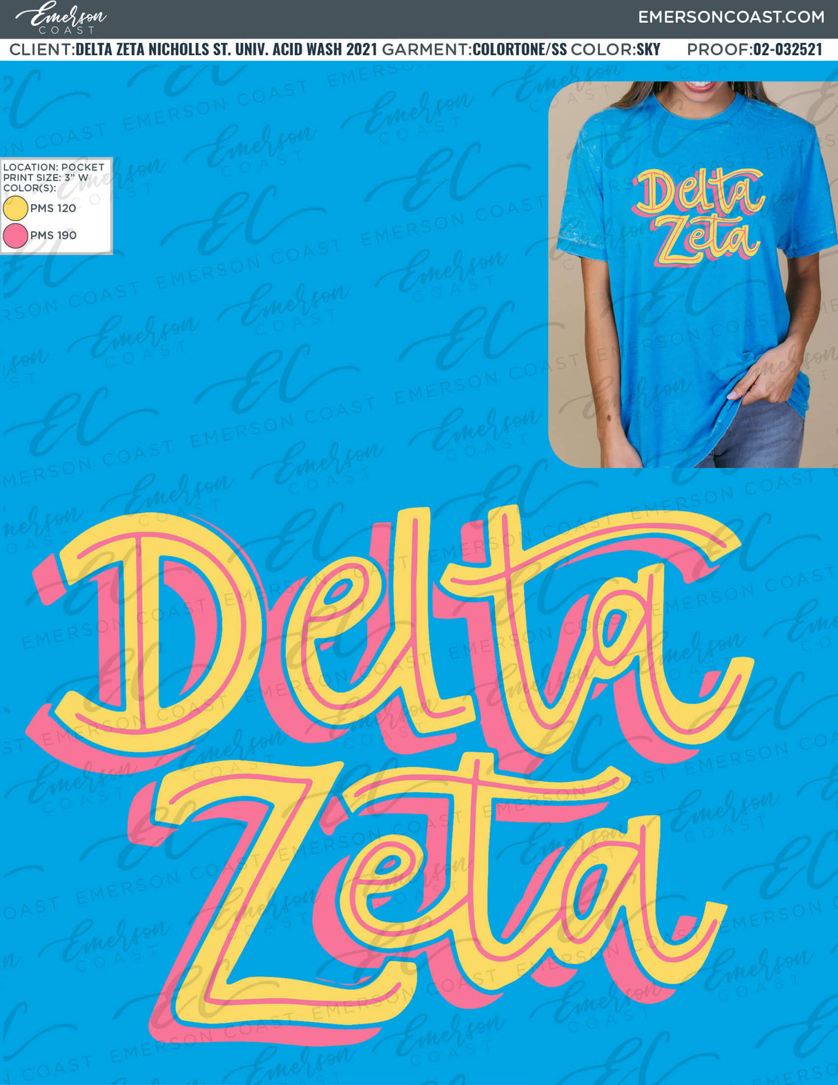02-032521 Delta Zeta Nicholls State University Acid Wash 2021