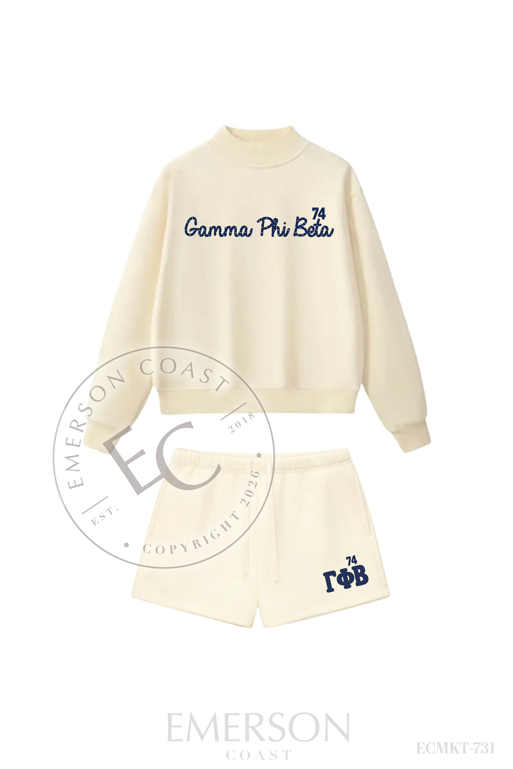 Gamma Phi Beta Cream Heritage Set
