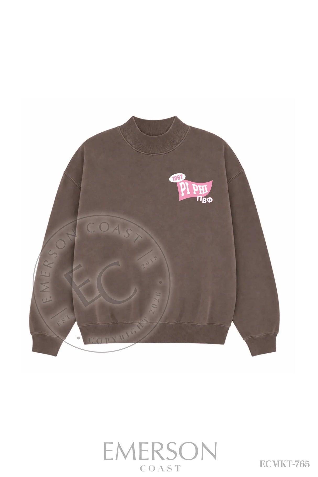 Pi Beta Phi Chocolate PR Mockneck