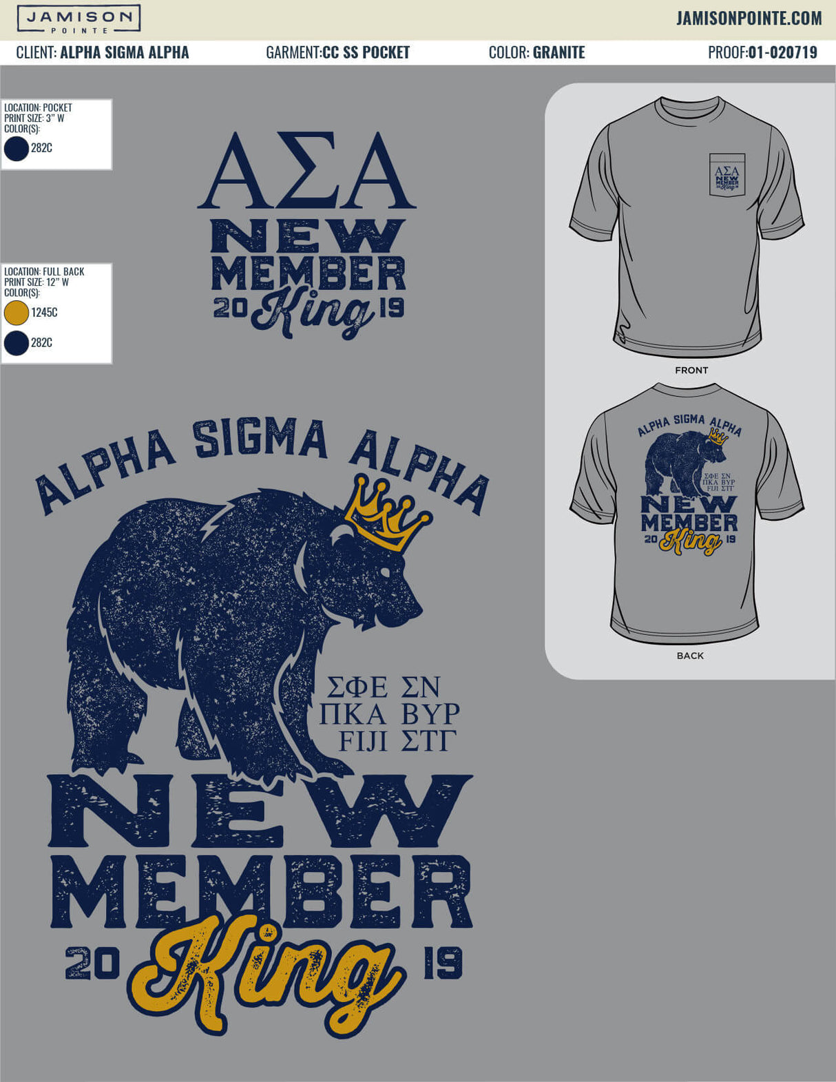 01-020719 Alpha Sigma Alpha University of Central Arkansas King 2019
