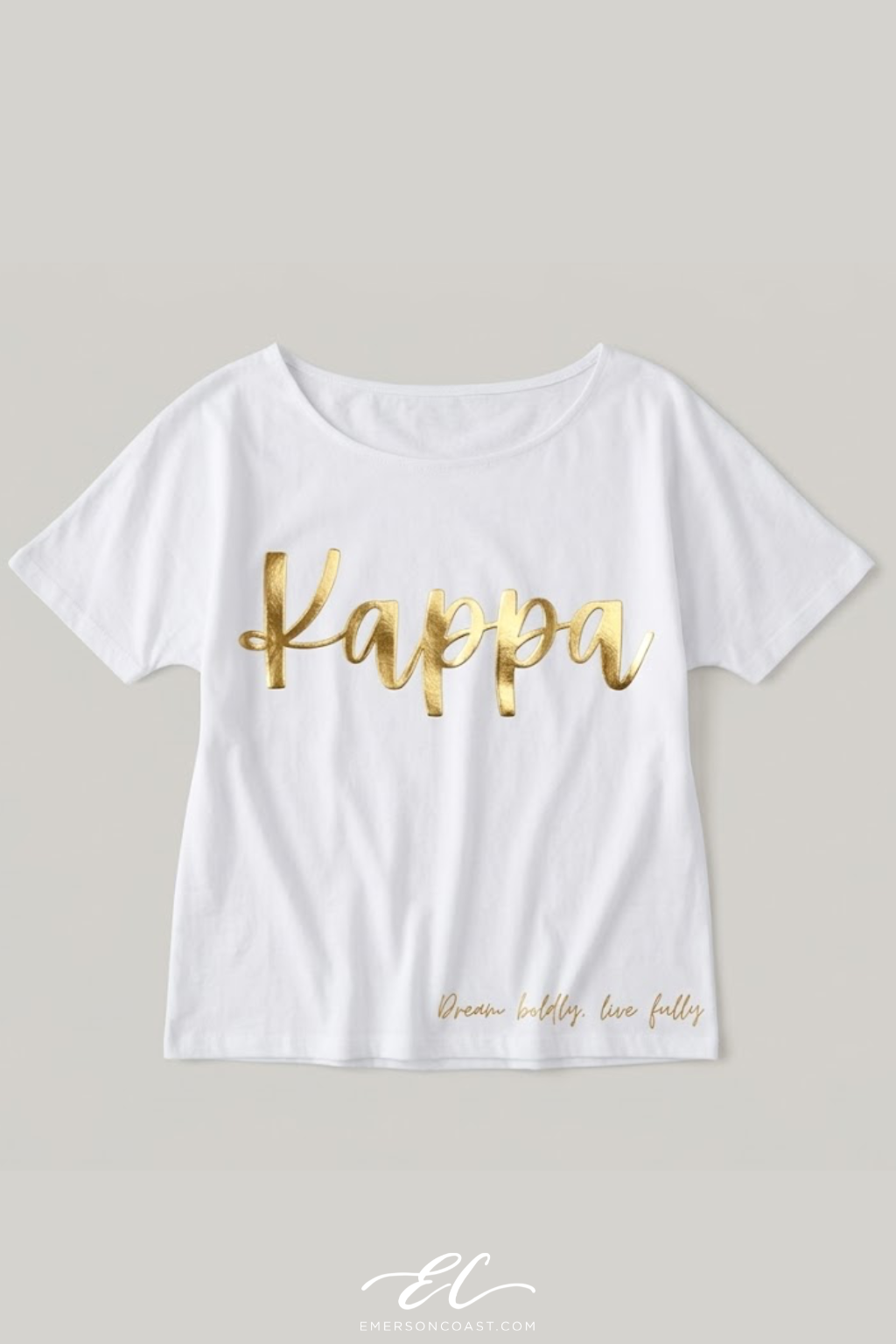 Gold Foil Slouchy Tee
