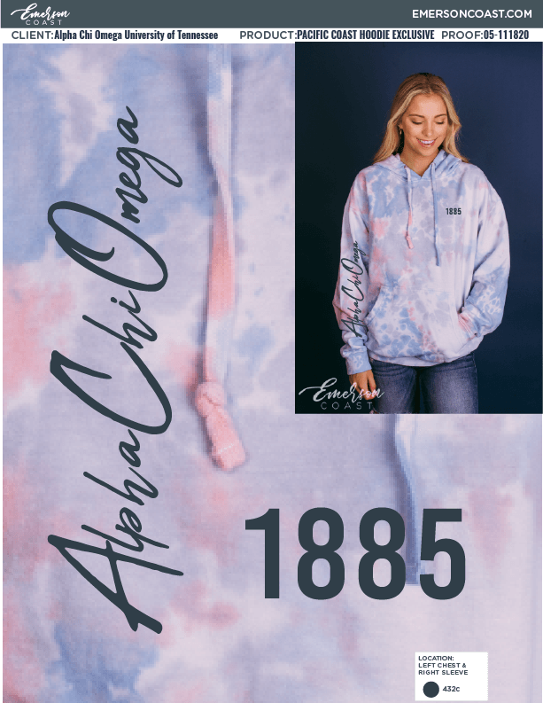 05-111820 Alpha Chi Omega University of Tennessee Knoxville Hoodie 2020-01