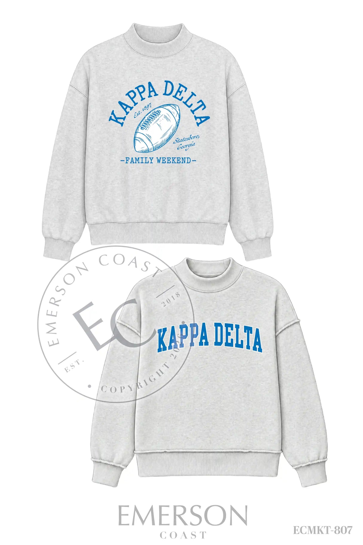 Kappa Delta Family Weekend Reversible Mockneck