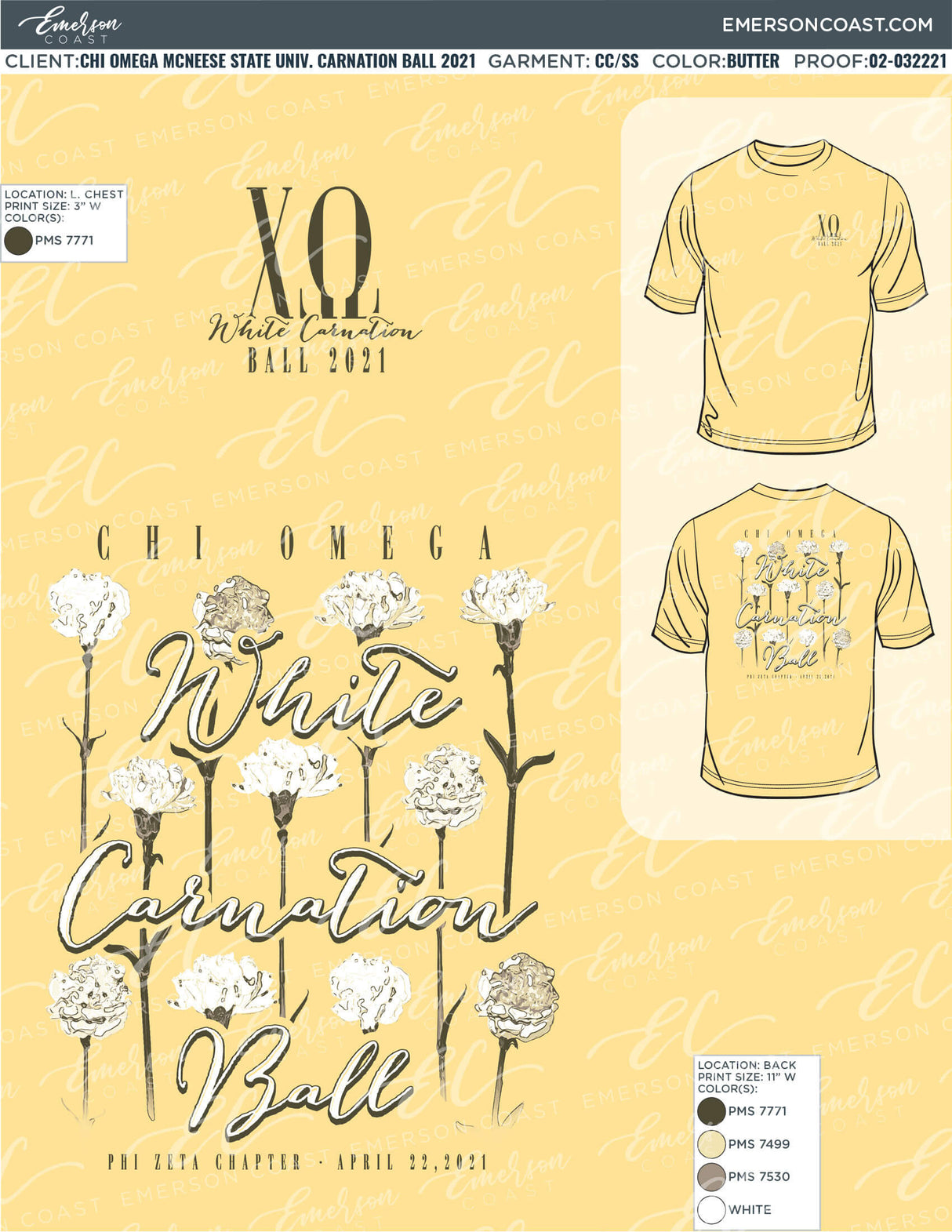 02-032221 Chi Omega McNeese State University Carnation Ball 2021