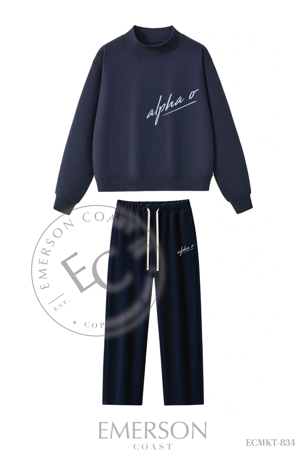 Alpha Omicron Pi Navy Heritage Set