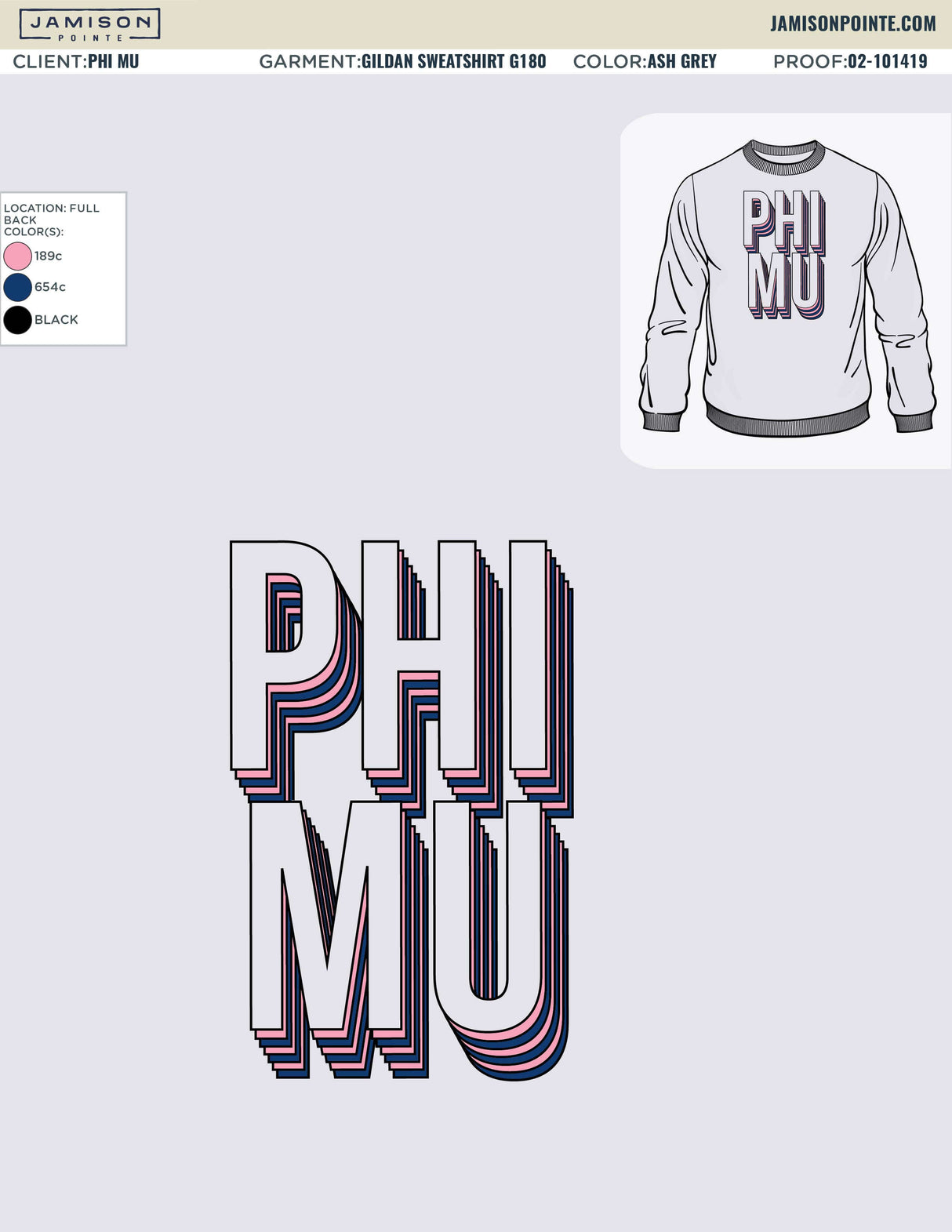 02-101419 Phi Mu University of Florida Bold Sweatshirts 2019_STACKED-01