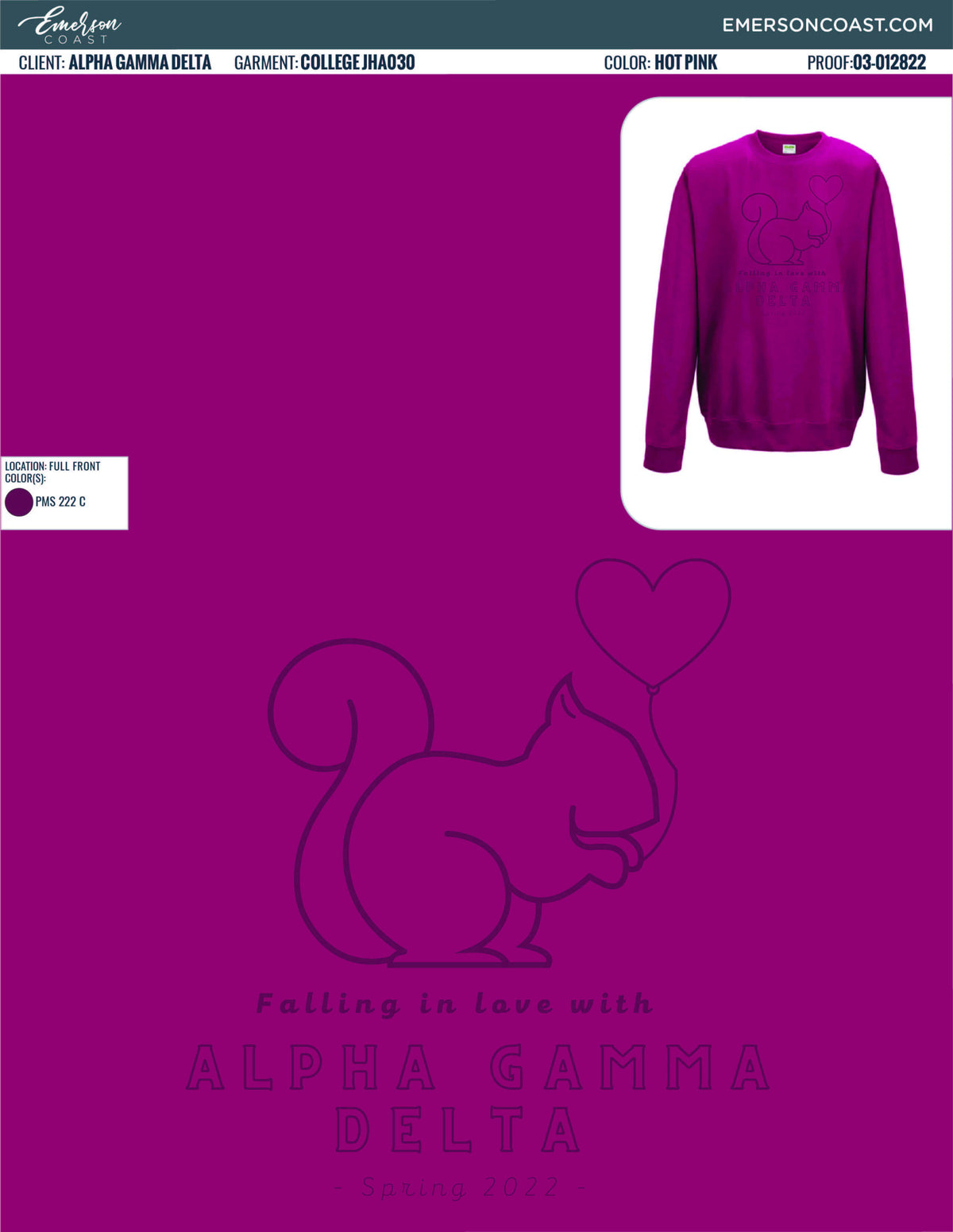 03-012822 Alpha Gamma Delta Murray State University Crewneck 2022-01