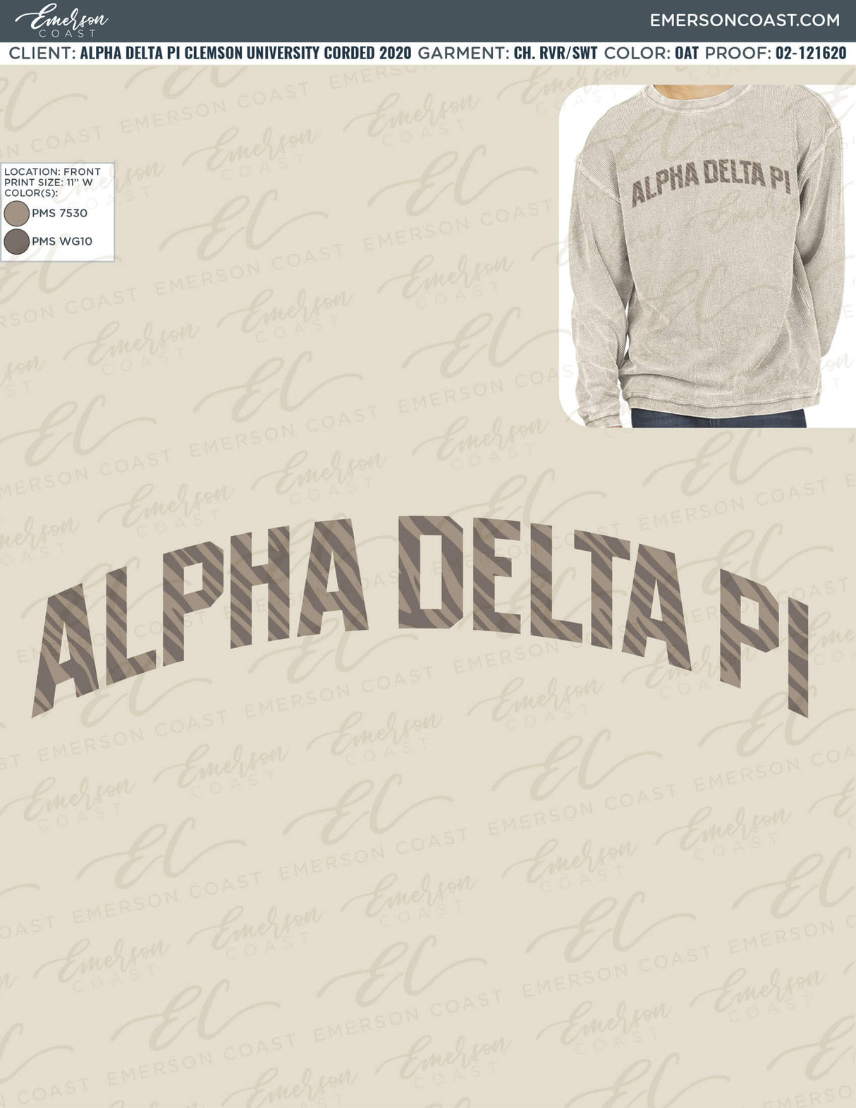 02-121620 Alpha Delta Pi Clemson University Corded 2020