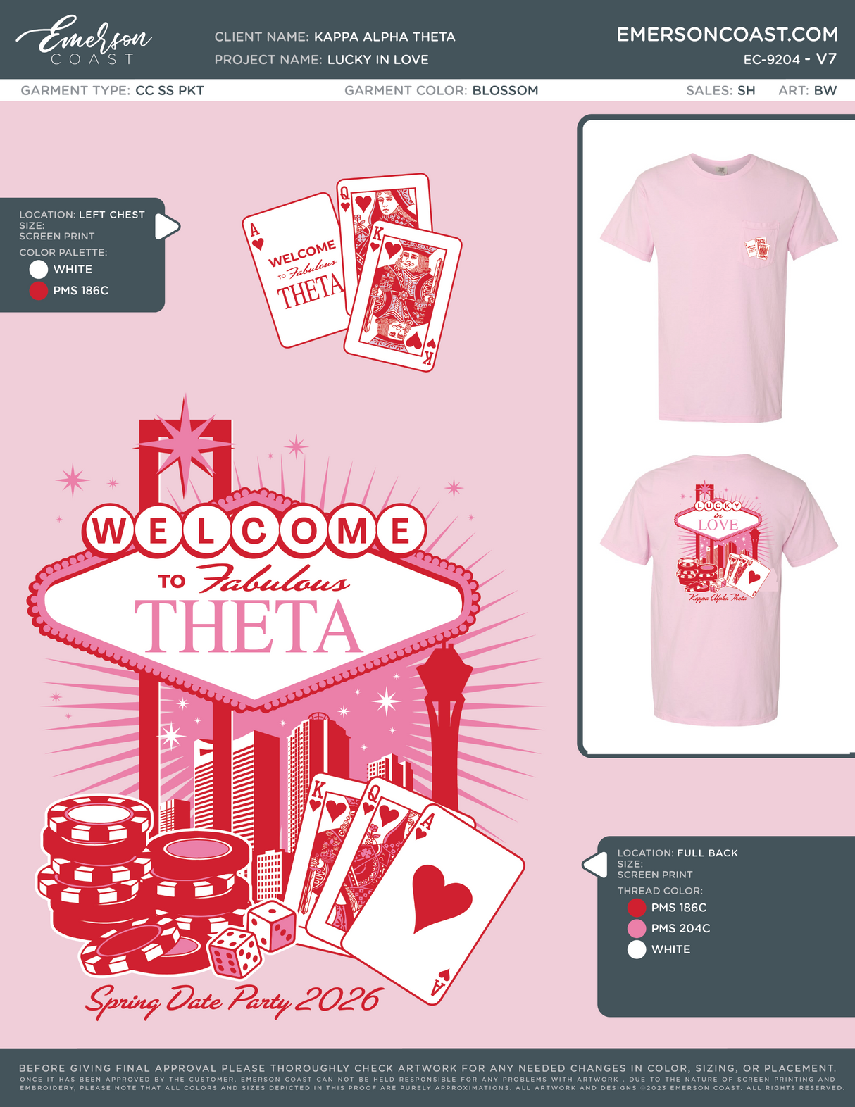 EC-9204 NEW Kappa Alpha Theta Texas Tech University Valentines 2026 - VDAY