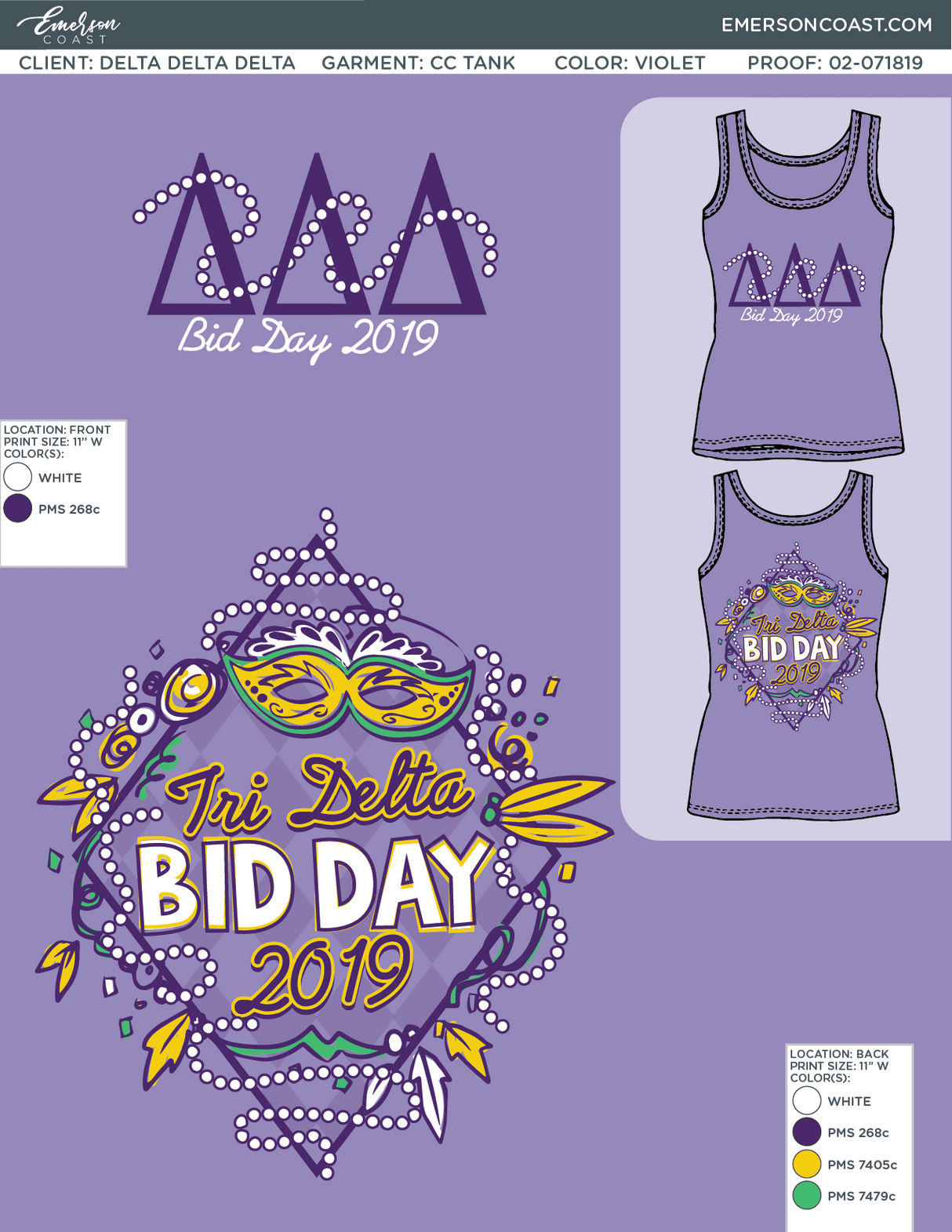 02-071819 Delta Delta Delta Louisiana Tech University Bid Day 2019-01