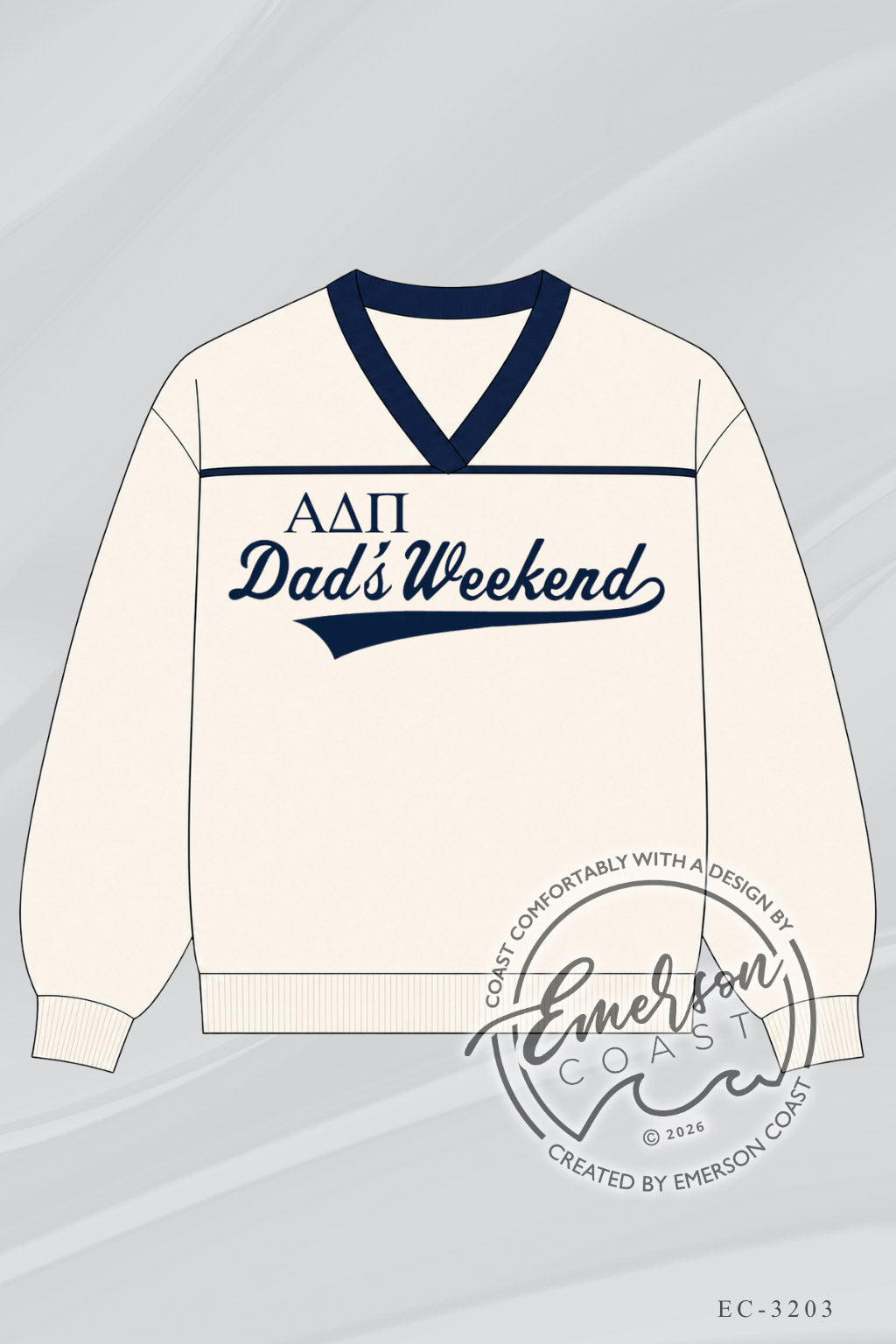 ADPI Dads Weekend Cream Sideline Pullover