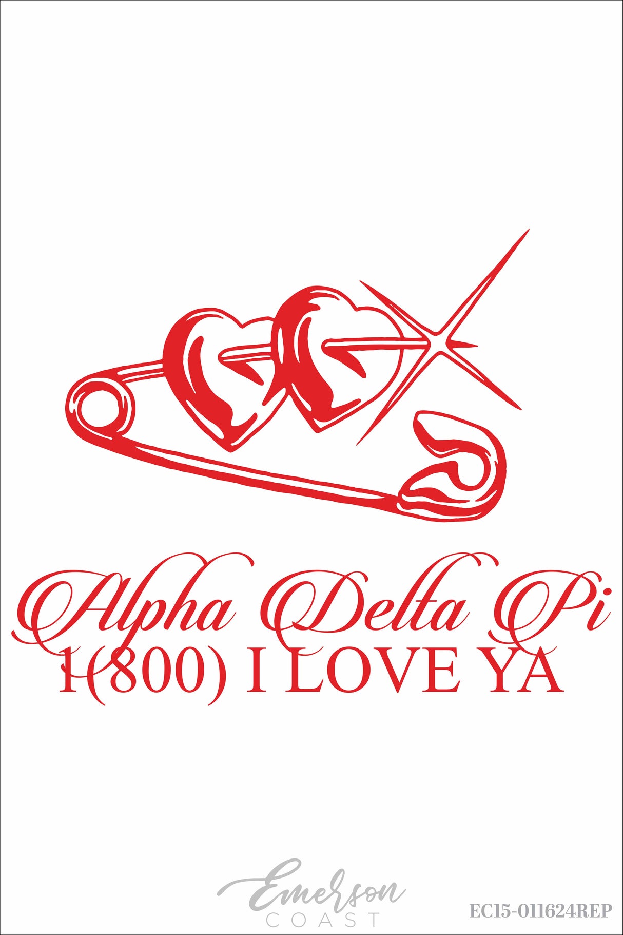 Alpha Delta Pi 1-800 I Love Ya Sweatshirt