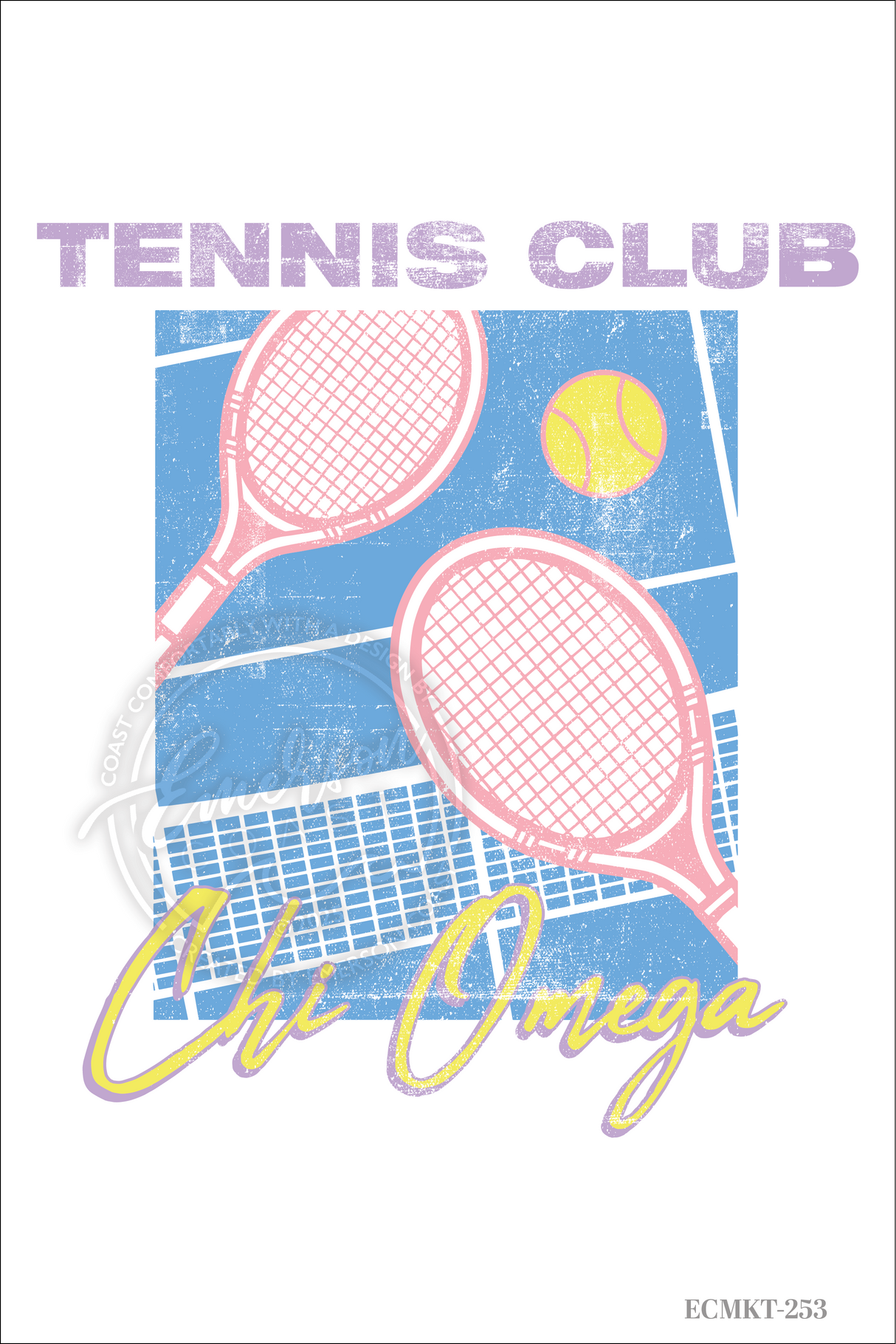Chi Omega Tennis Club Spirit Week Tee