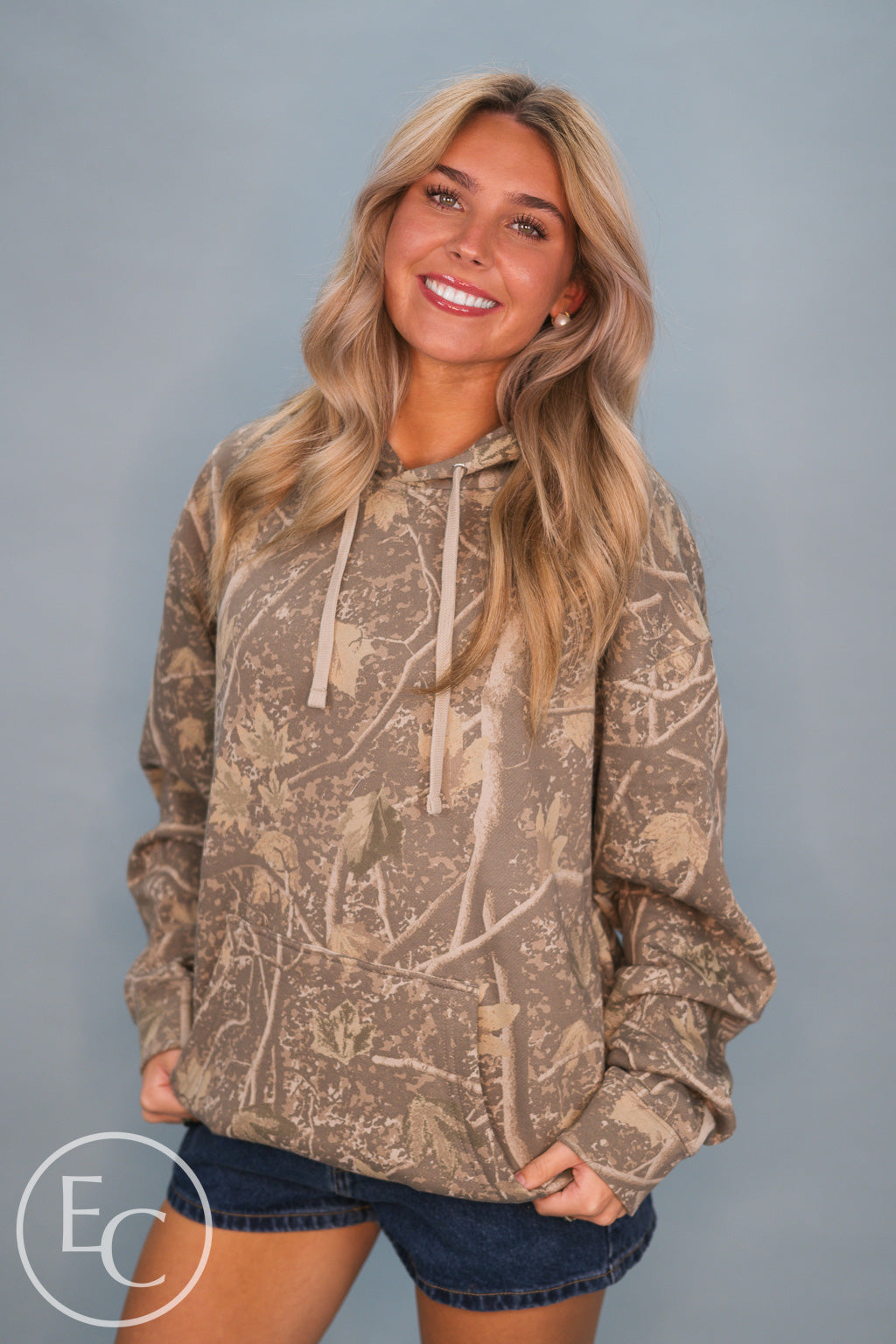 Independent Trading Co. Deadwood Camo Unisex Midweight Hooded Sweatshirt