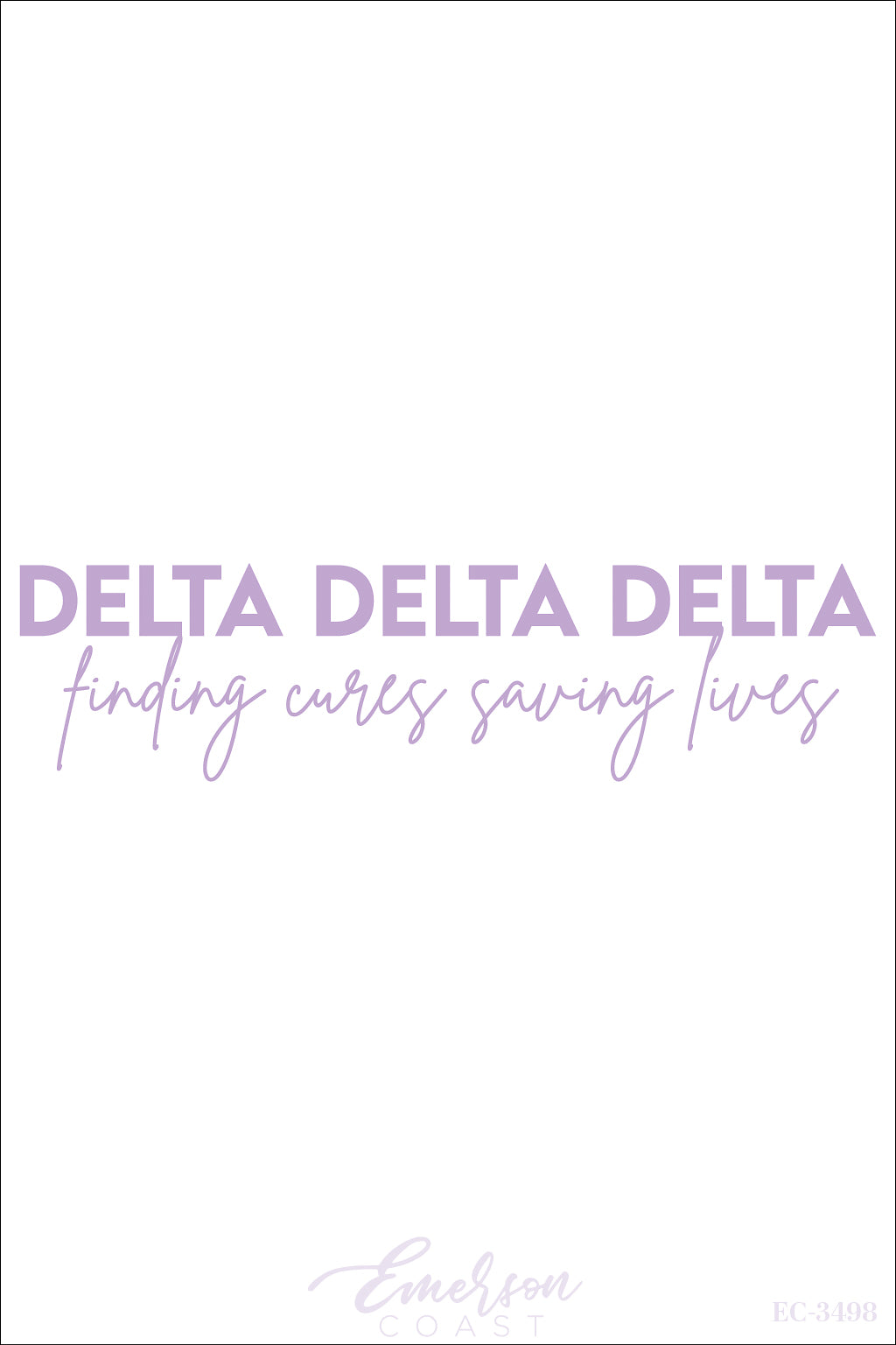 Delta Delta Delta Finding Cures Saving Lives Philanthropy Tee