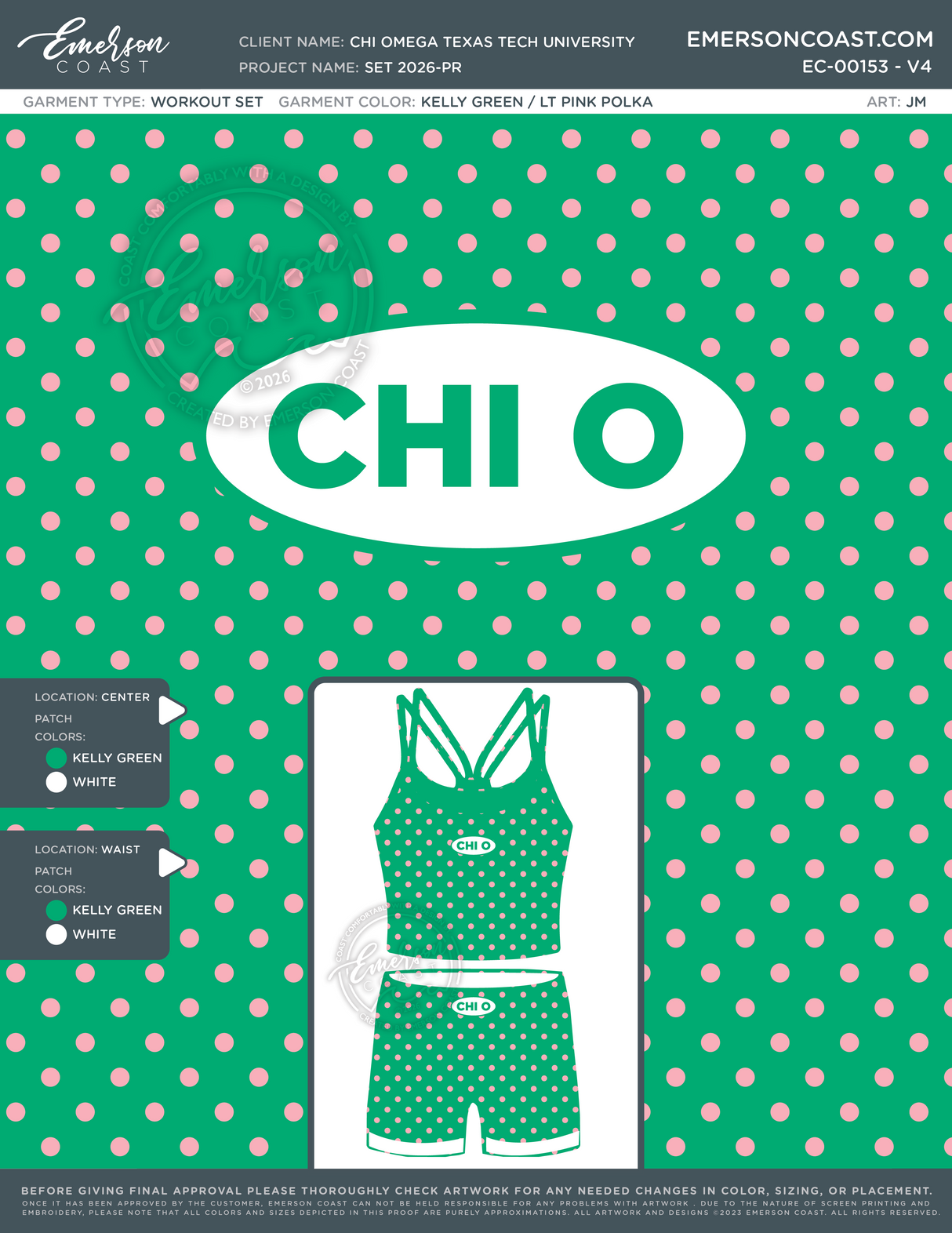 EC-00153 Chi Omega Texas Tech University Set 2026-PR