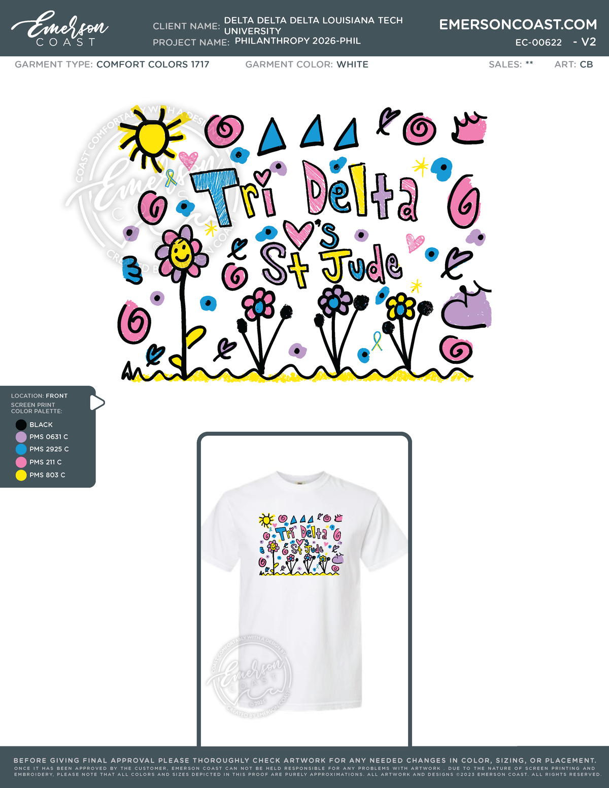 EC-00622 Delta Delta Delta Louisiana Tech University Philanthropy 2026-PHIL