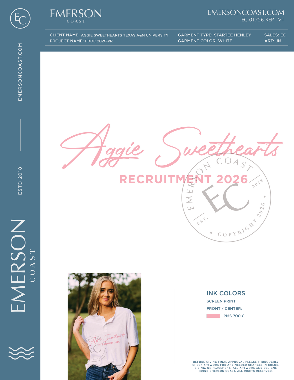 EC-01726 REP Aggie Sweethearts Texas A&M University FDOC 2026-PR