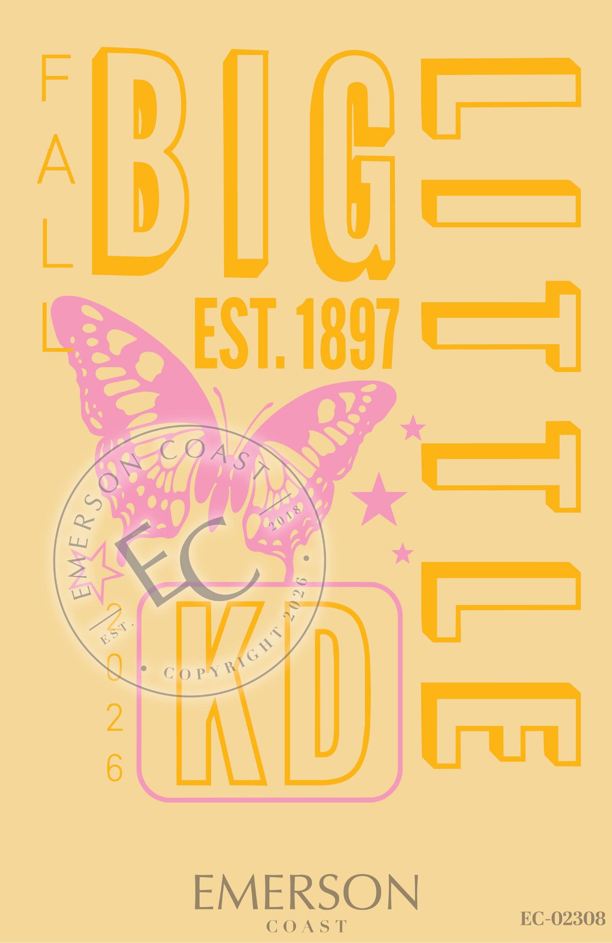 Kappa Delta Big Little Reveal Butterfly Tee