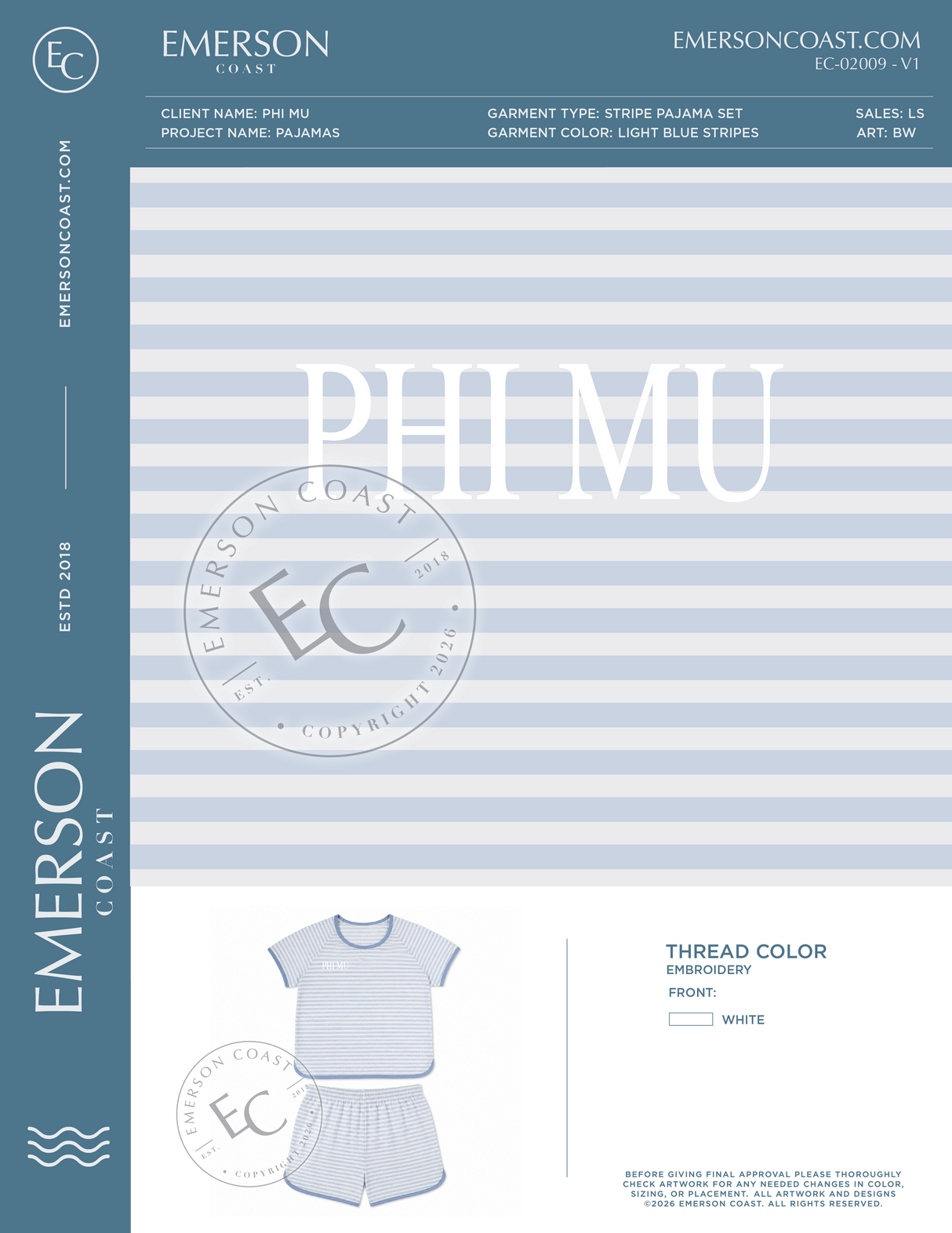 EC-02009 Phi Mu Oklahoma State University Pajamas 2026- PR