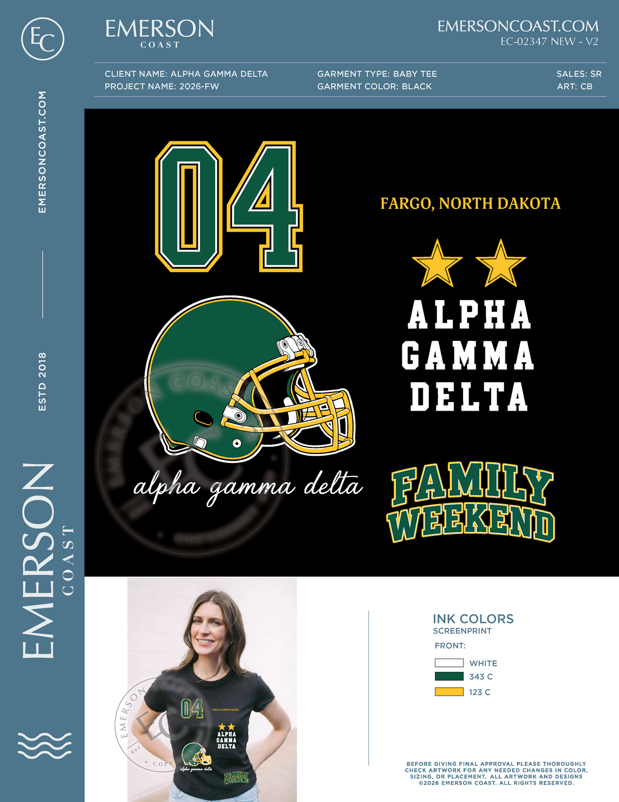 EC-02347 NEW Alpha Gamma Delta North Dakota State University Parents Wknd 2026-FW