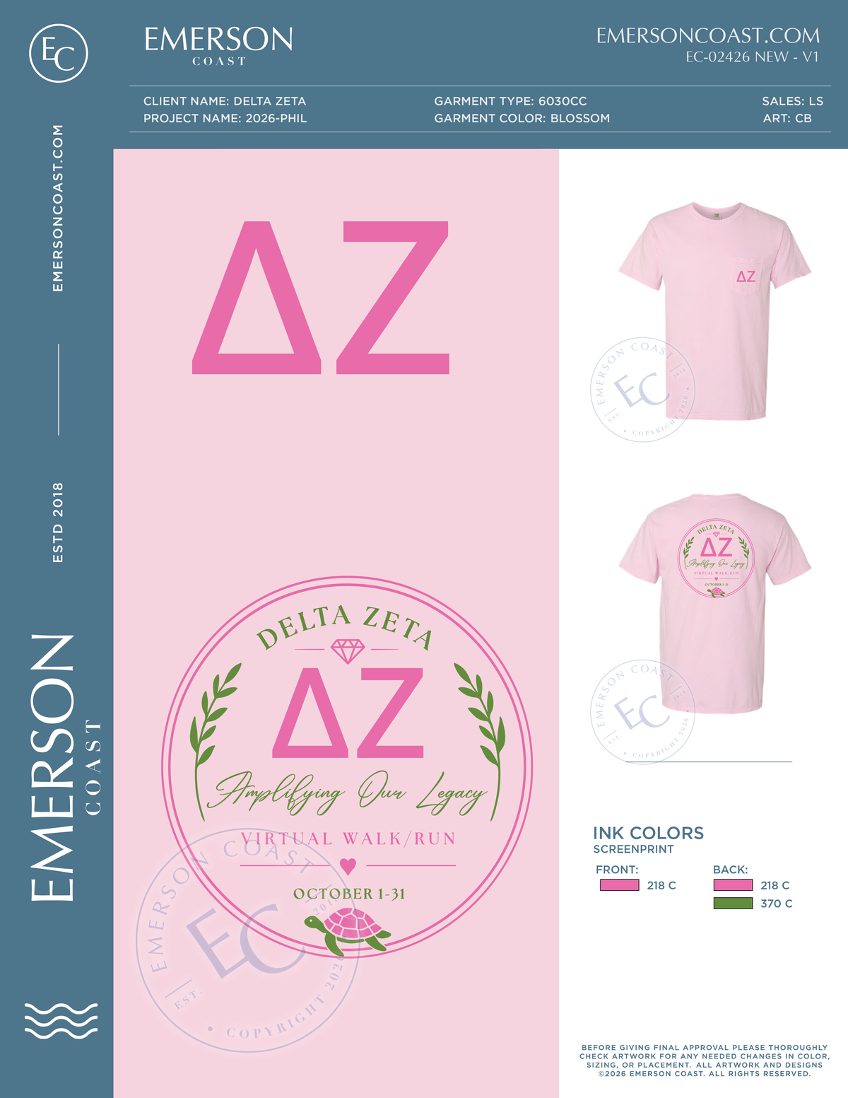 EC-02426 NEW Delta Zeta Area 3 Alumna Virtual Walk Tee 2026-PHIL