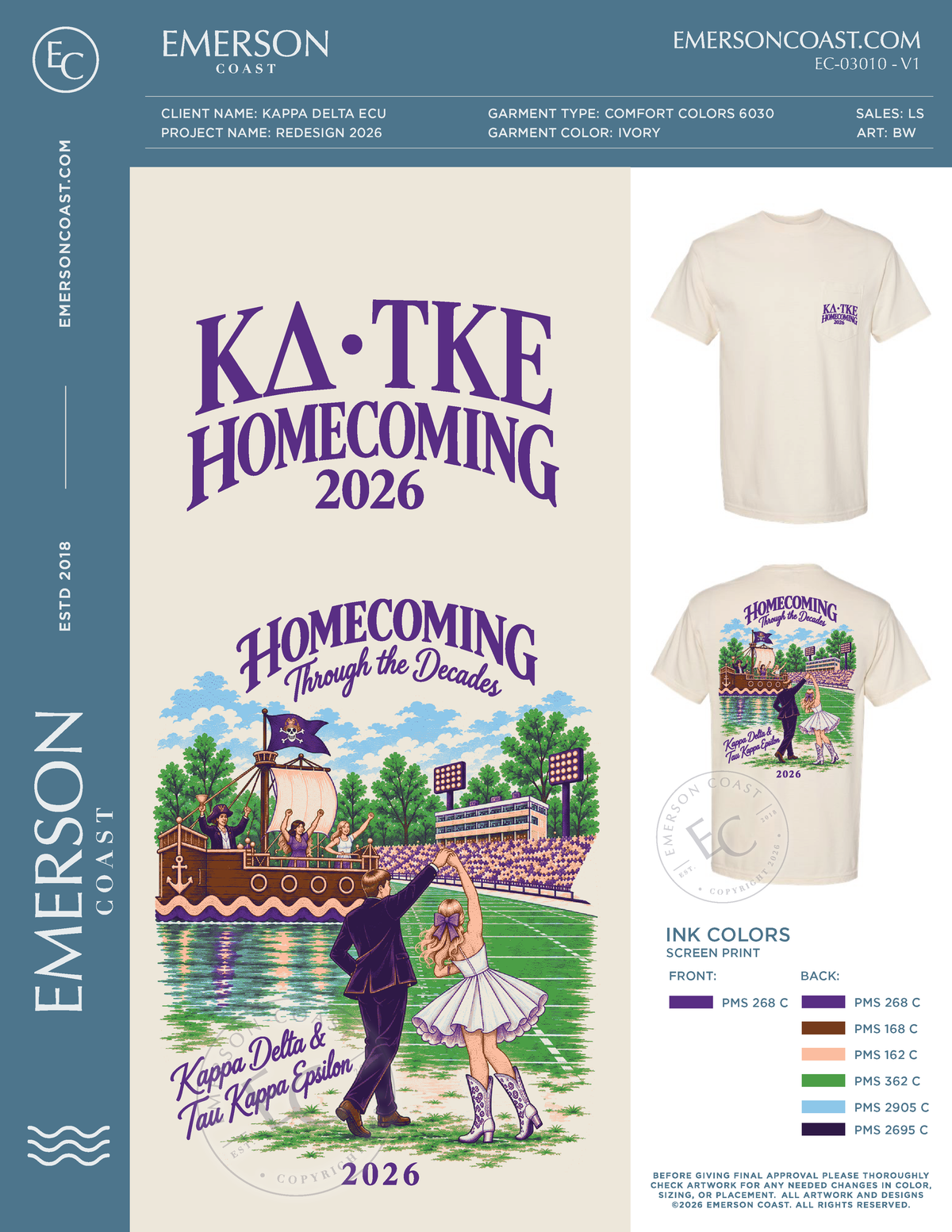EC-03010 NEW Kappa Delta East Carolina University Redesign 2026-HOCO