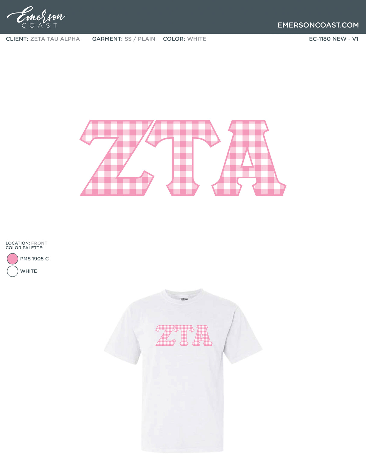 EC-1180 NEW Zeta Tau Alpha Pennsylvania State University 2024-FDOC
