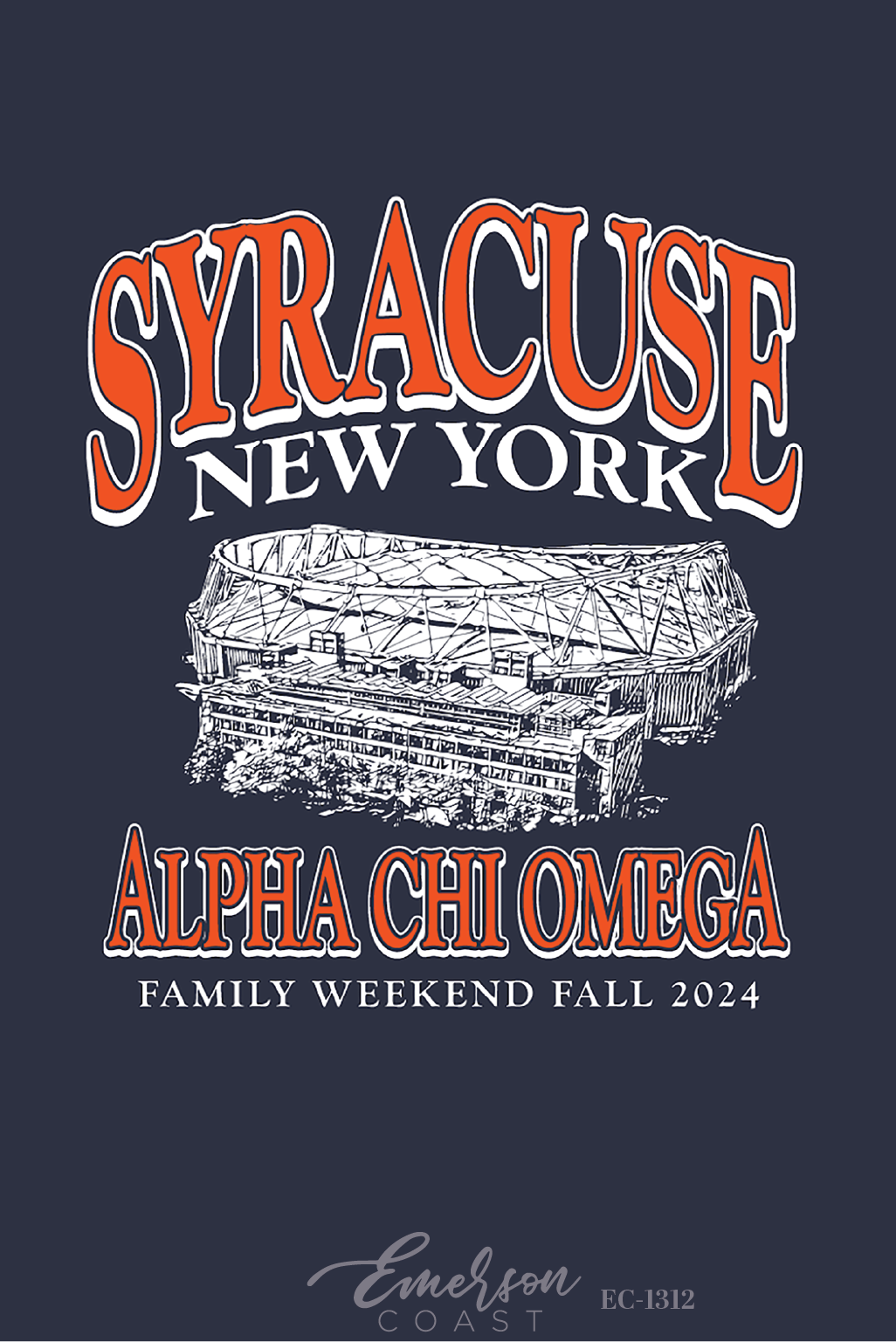 Alpha Chi Omega Syracuse University Family Weekend T-Shirt